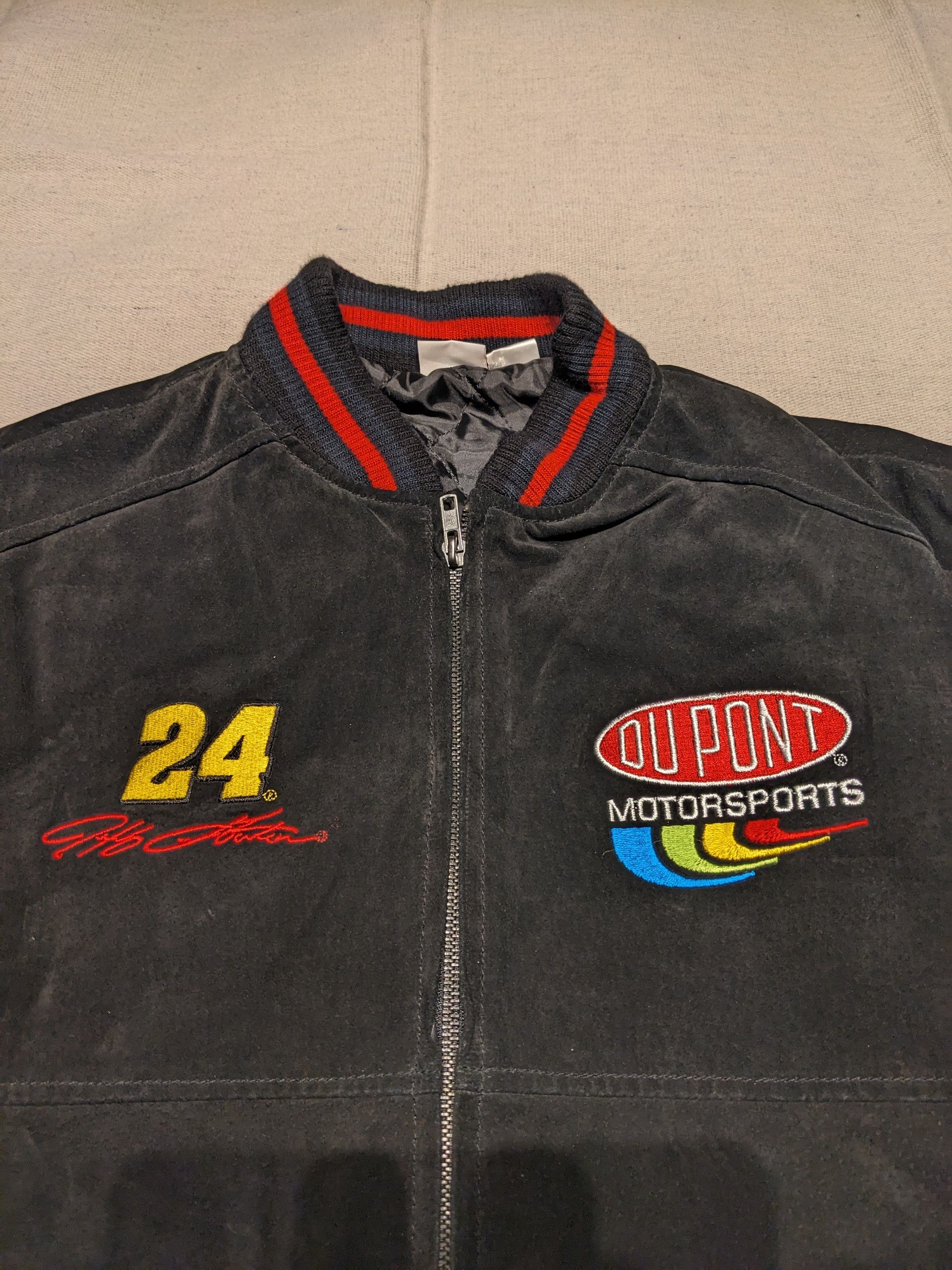 Winners Circle Suede Dupont Jeff Gordon Racing jacket mens L Size US L / EU 52-54 / 3 - 4 Thumbnail
