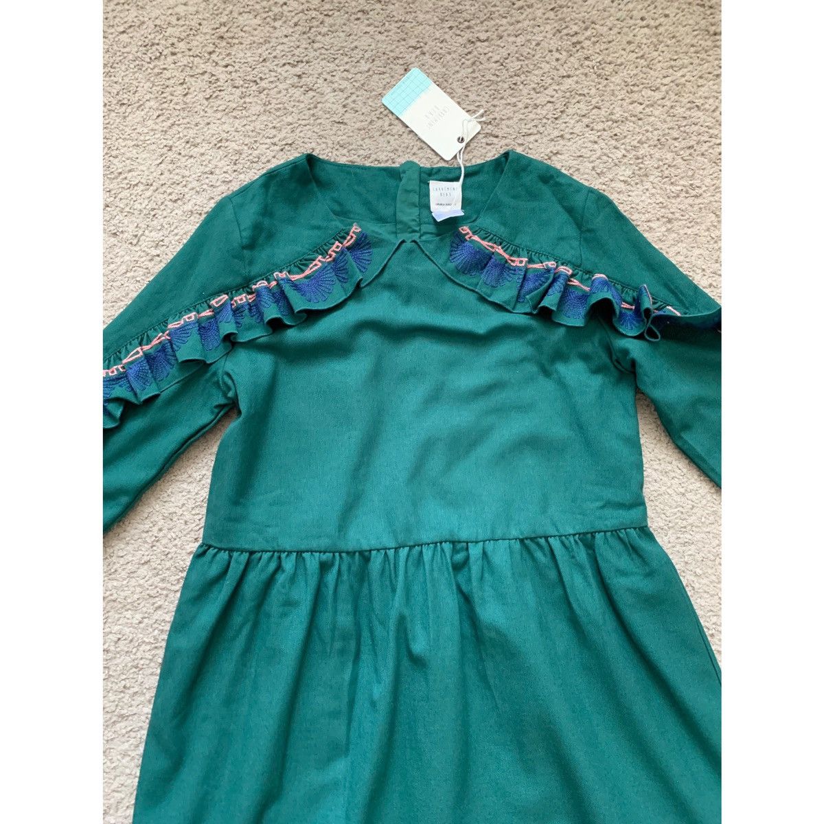 Other CARREMENT BEAU GIRL GREY RIFFLE DRESS Size XS / US 0-2 / IT 36-38 - 8 Thumbnail