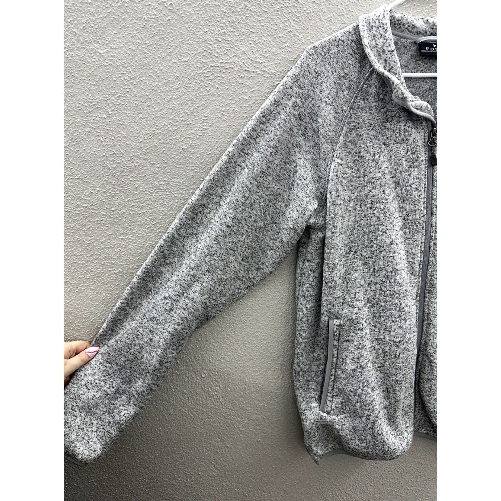 Vintage Fossa Womens Jacket Size Large Gray Embroidered Toys For Tots Full Zip Up Size L / US 10 / IT 46 - 2 Thumbnail