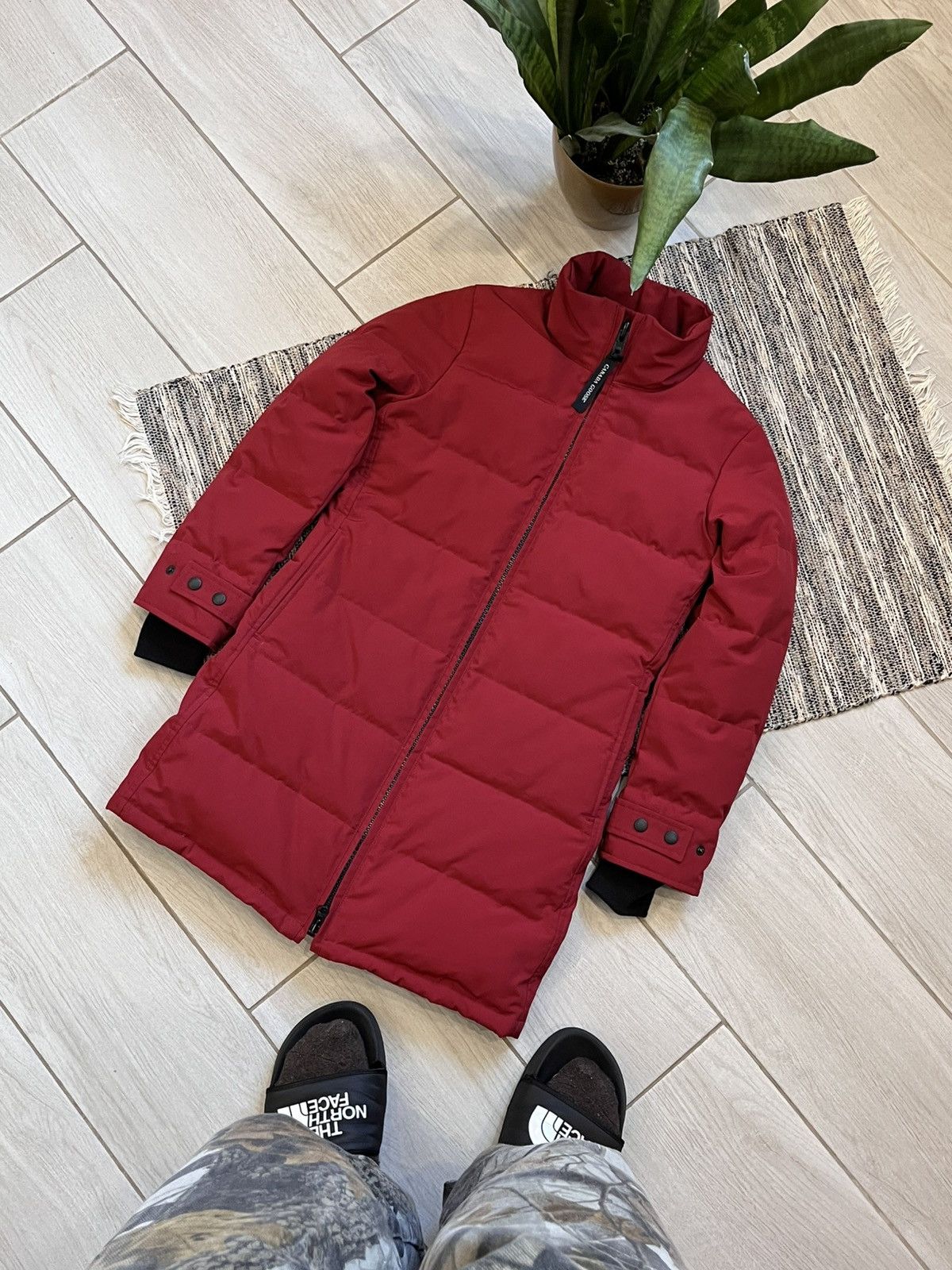 Canada Goose Parka Down jacket Red Outdoor Puffer Heatherton