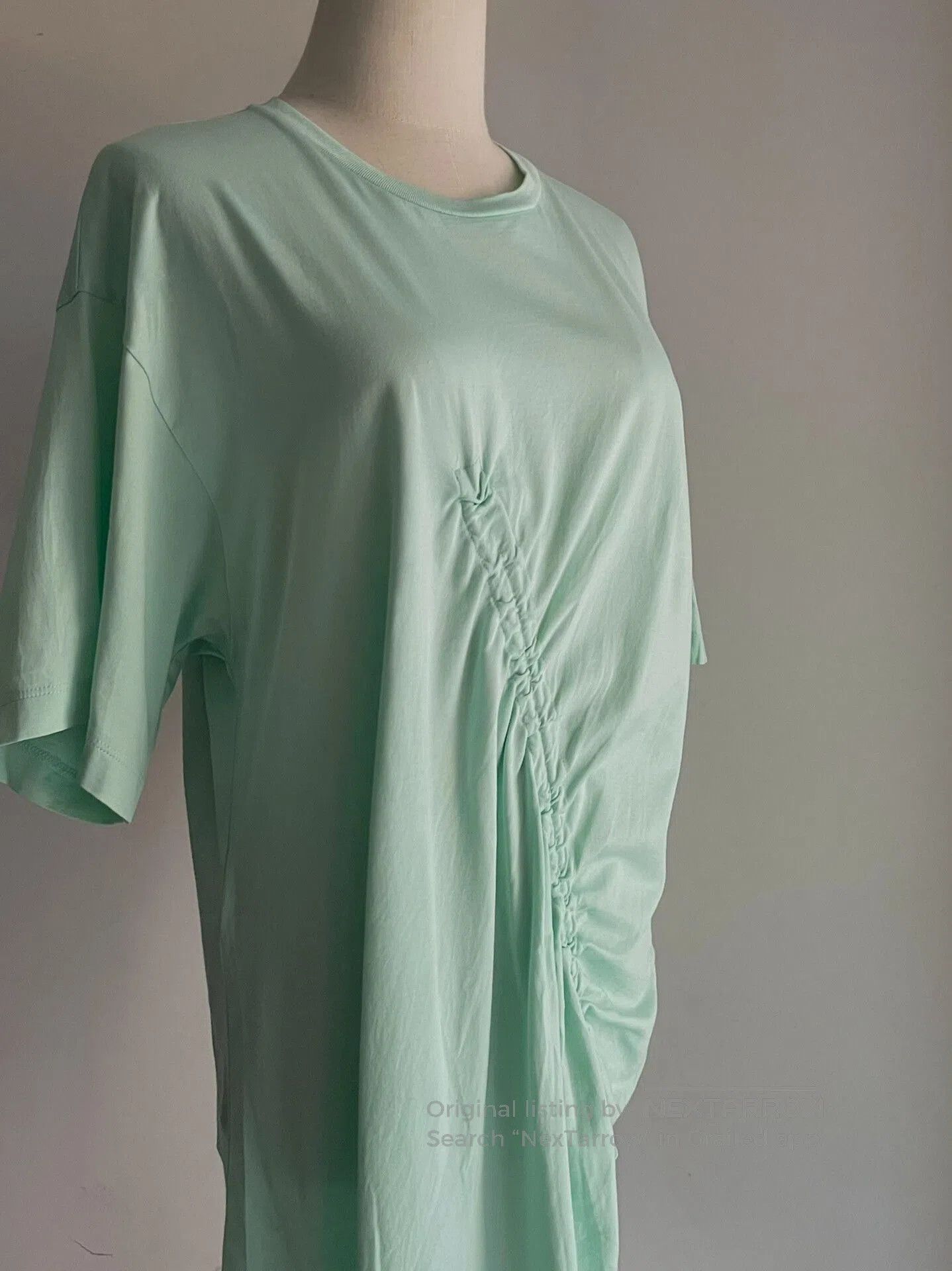 Maison Margiela asymmetrical short sleeve mint green top. Size S / US 4 / IT 40 - 4 Thumbnail