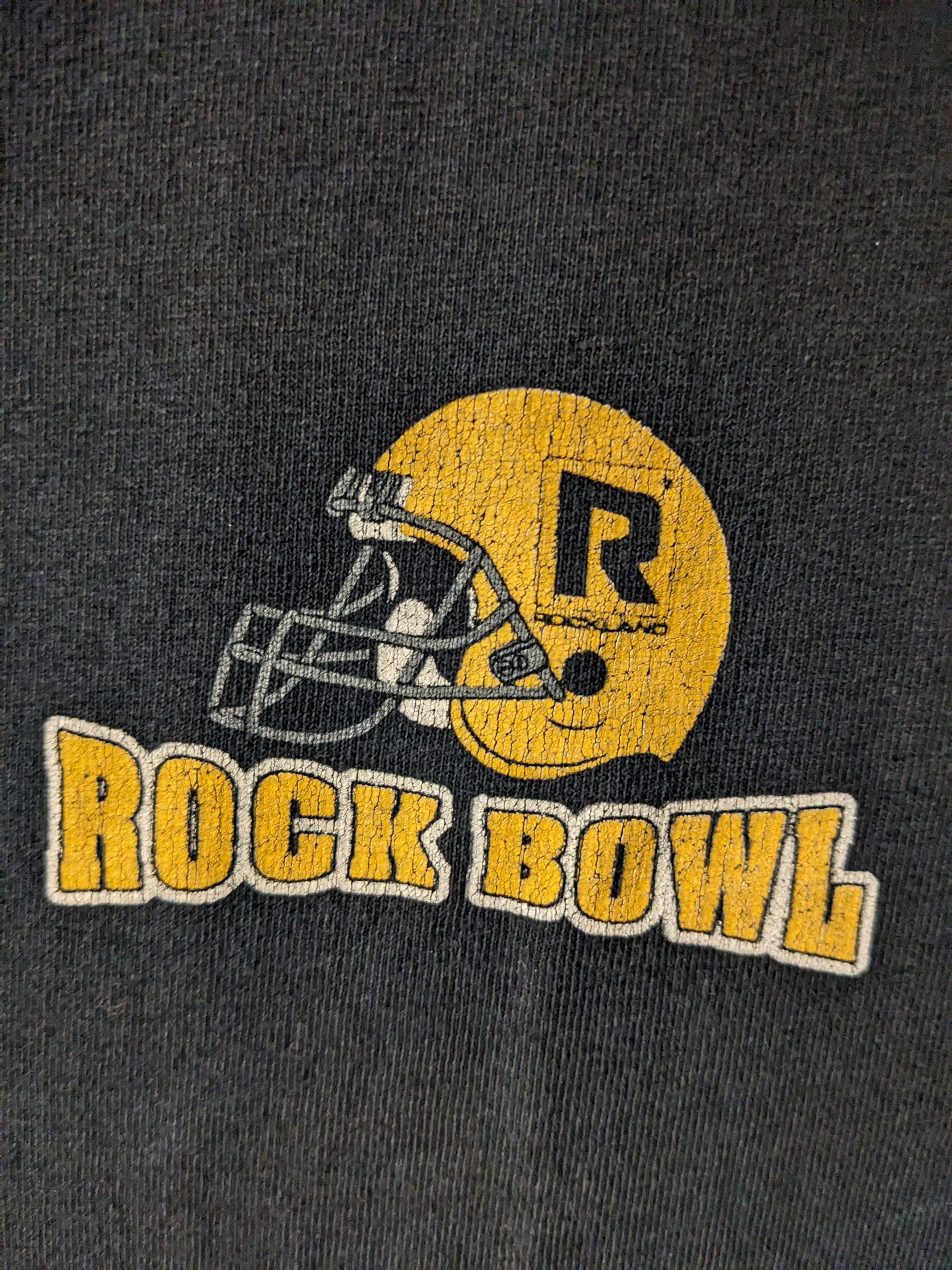 Vintage Vintage Rockbowl 5 Football Sports Black X-Large T-Shirt Size US XL / EU 56 / 4 - 4 Thumbnail