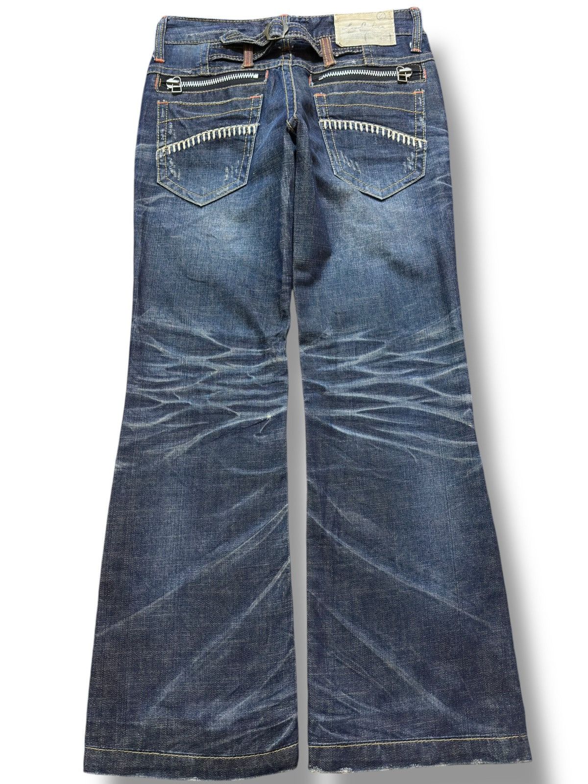 Hysteric Glamour Vintage Lolita Flare Whiskers Buckle Back Denim Size US 30 / EU 46 - 4 Thumbnail