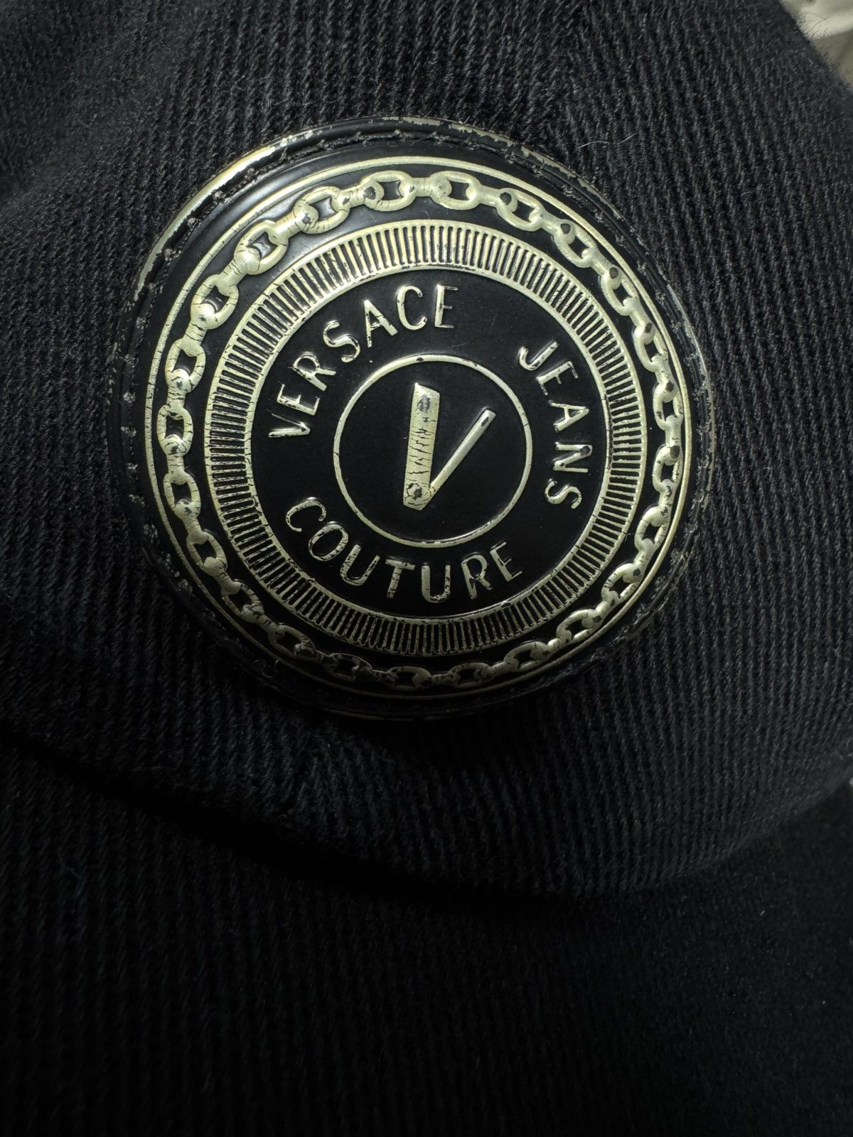 Versace Jeans Couture Versace Jeans Couture Black Logo Cap – Authentic Size ONE SIZE - 4 Thumbnail