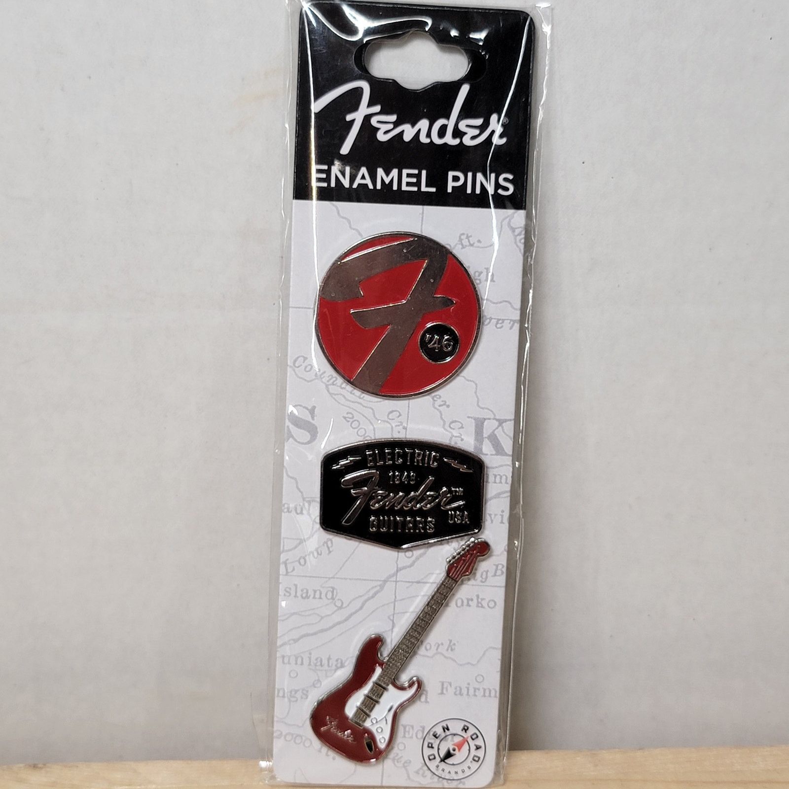 Fender Set of 3 FENDER Enamel Pins NEW / SEALED Size ONE SIZE - 1 Thumbnail