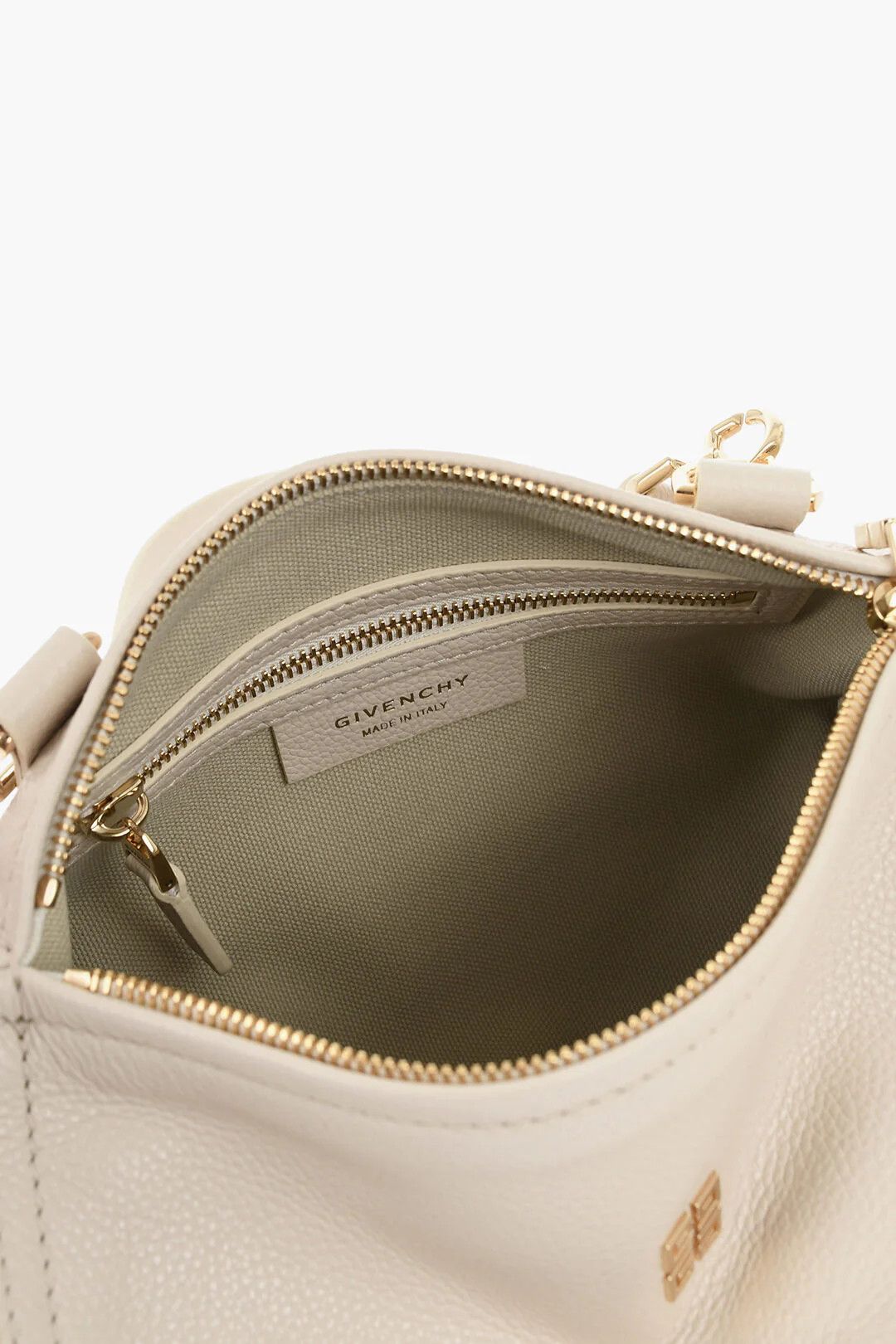 Givenchy og1mm0326 Size: OS / Hammered Leather Shoulder Bag in Beige Size ONE SIZE - 4 Thumbnail