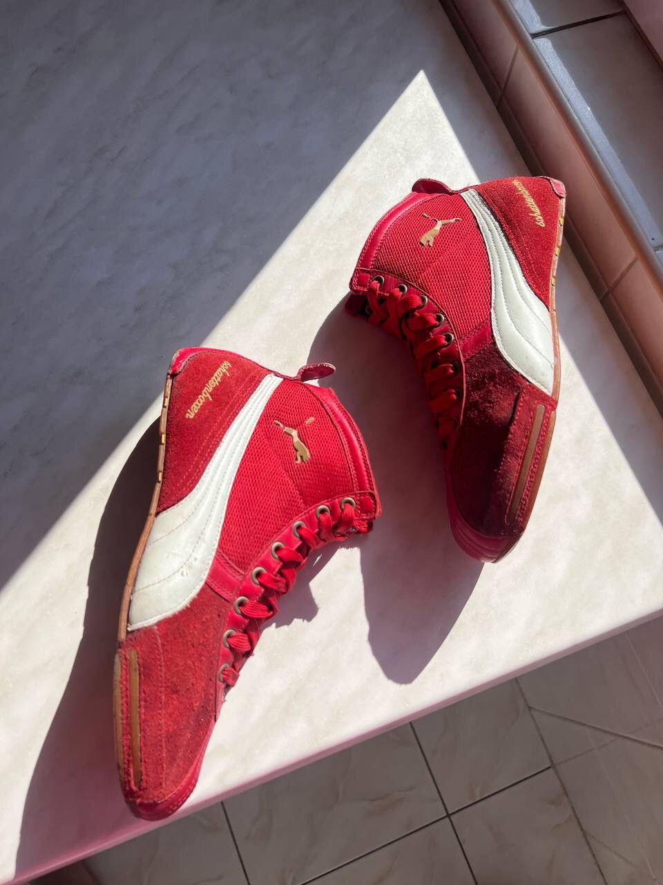 Puma × Vintage Puma Vintage Boxer Schattenboxen High Sneakers Shoes Racing Size US 8 / EU 41 - 2 Thumbnail