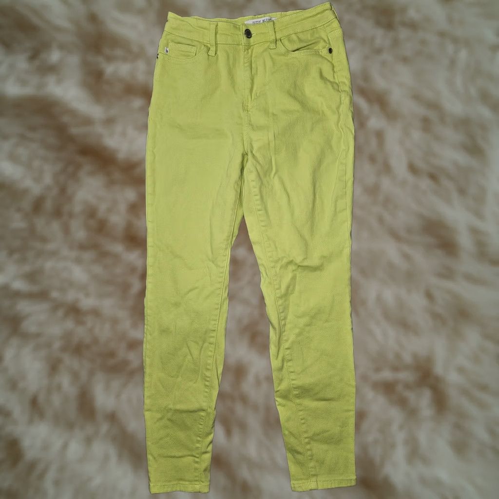 Vintage Judy Blue Jeans Womens Slim Fit Green 5/27 Zip Fly JB88456 NG Jeans Slim Fit Green Womens 27 in 26.5 in Inseam Size 27" / US 4 / IT 40 - 1 Thumbnail