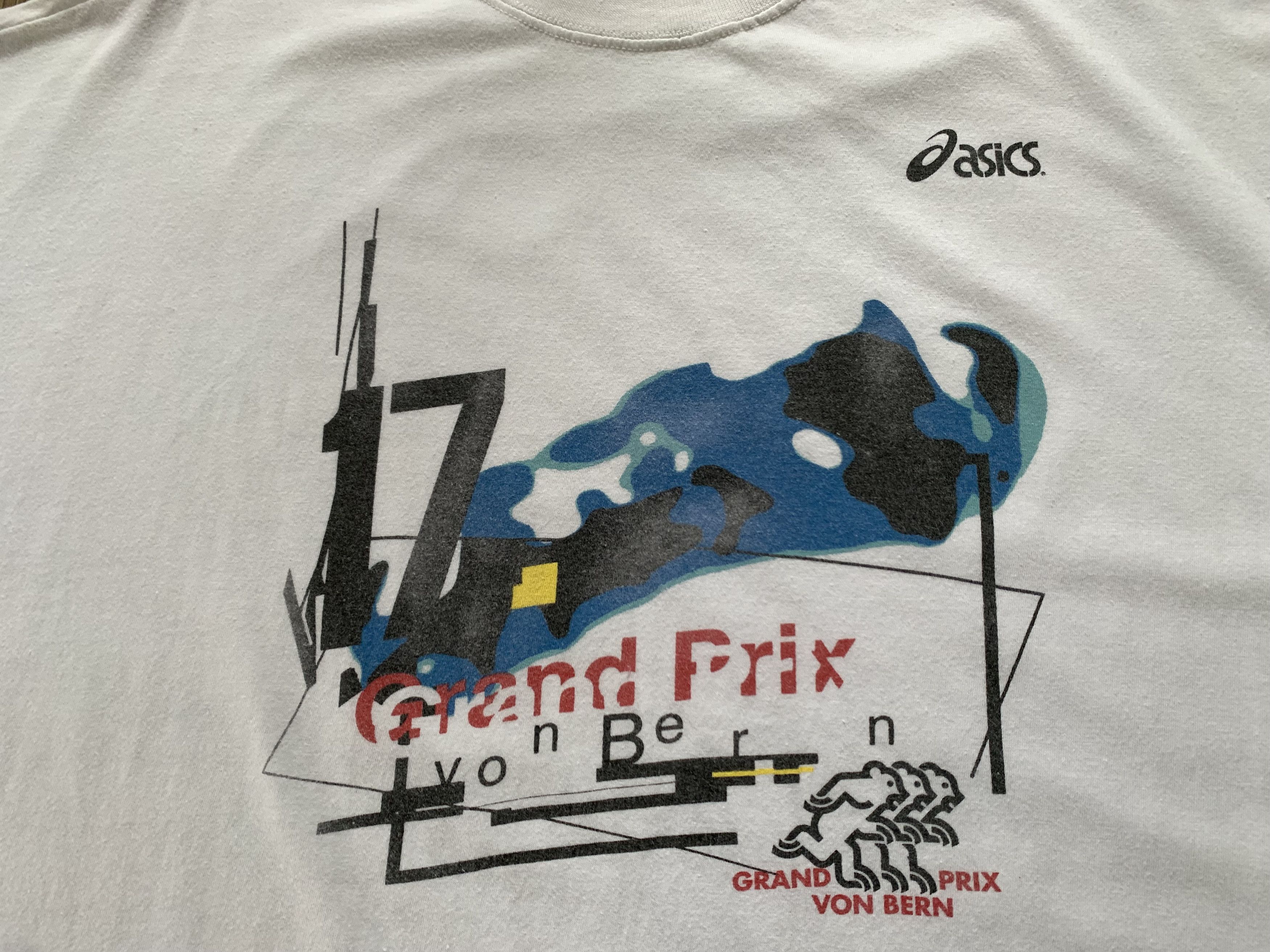 Asics × Japanese Brand × Vintage Asics Grand Prix Vintage Cotton T Shirt Size US XL / EU 56 / 4 - 5 Thumbnail