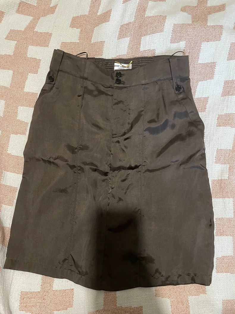 Loro Piana Classic Brown Pencil Skirt from Saint Laurent Size 40" / US 18 - 1 Thumbnail