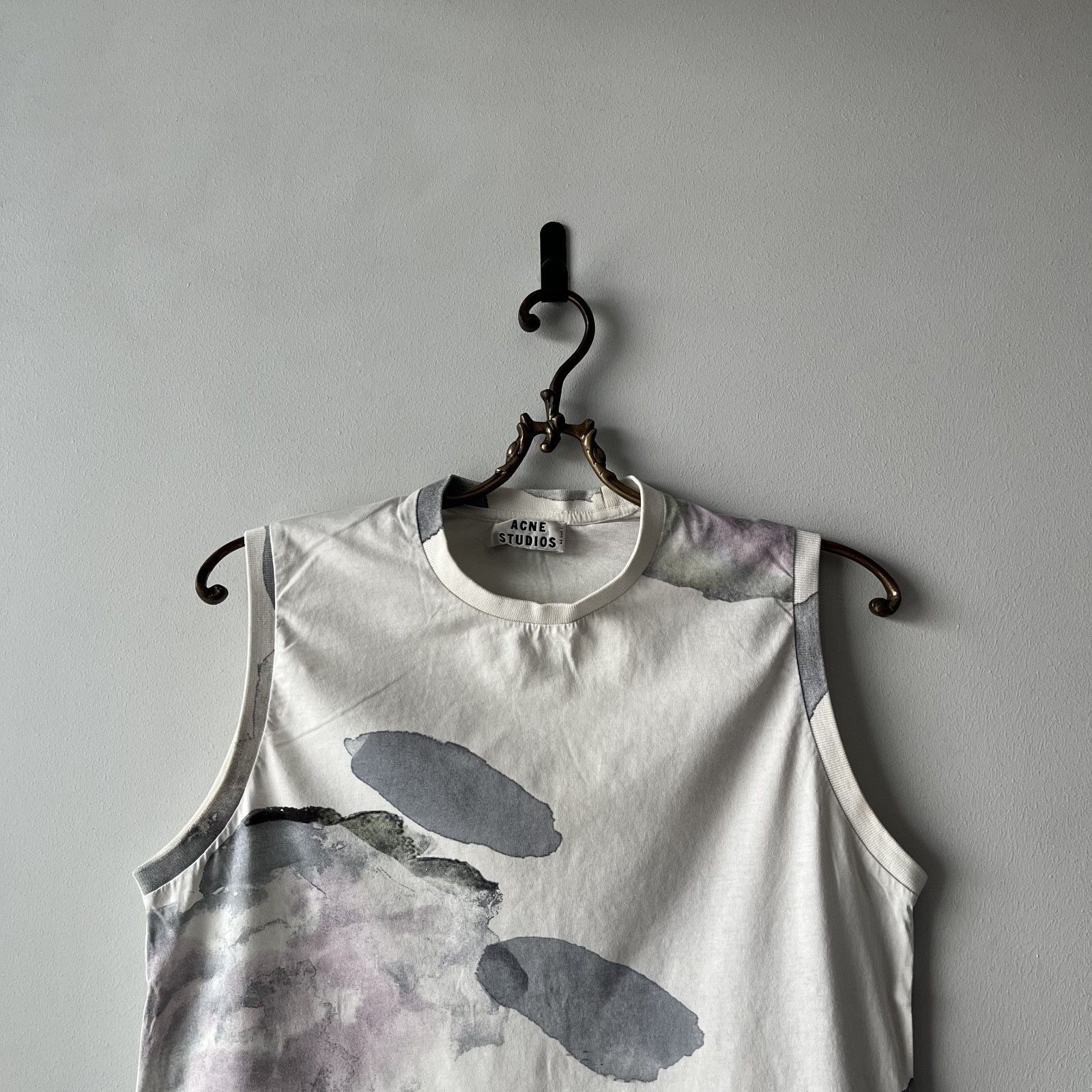 Acne Studios Acne Studios Zone Merci Printed Tank Top Abstract Floral Size M / US 6-8 / IT 42-44 - 2 Thumbnail