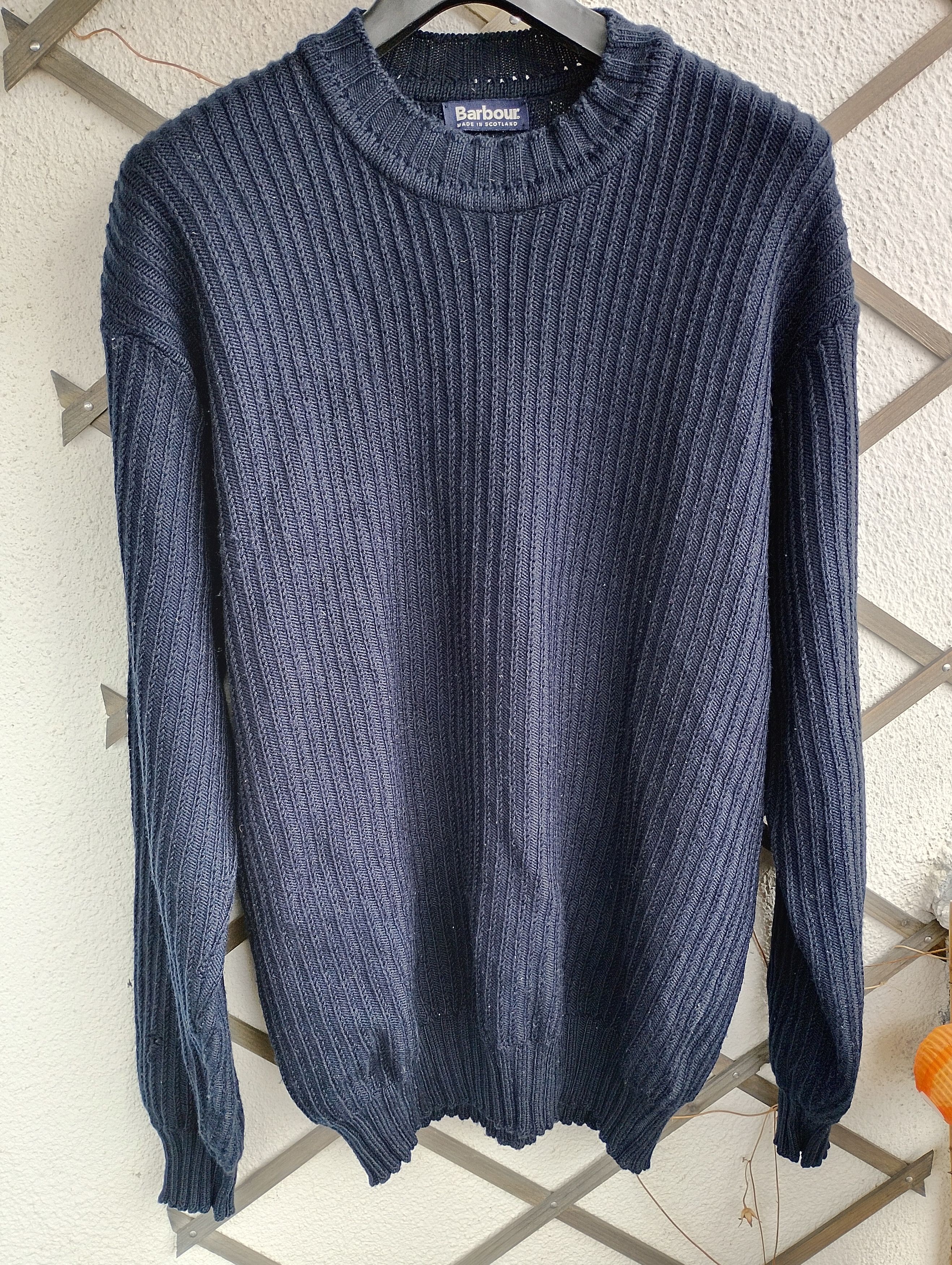 Barbour Barbour D1309 Boatman 5G Rib Crew Jumper Sweater Size US XL / EU 56 / 4 - 1 Thumbnail