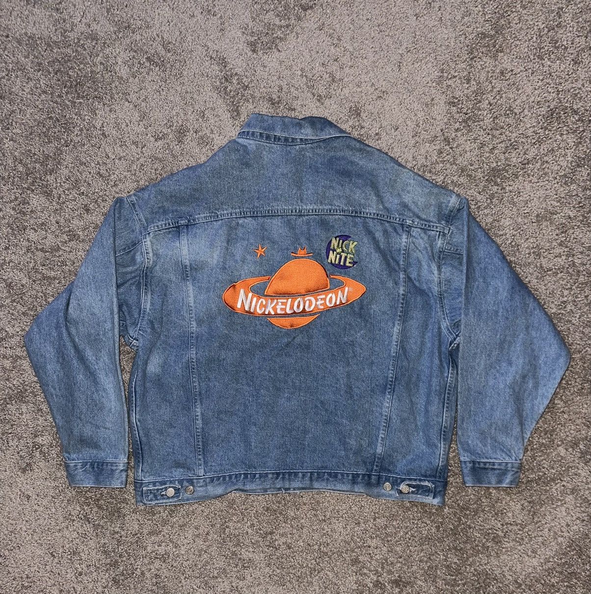 Nickelodeon × Vintage Vintage 90’s Nickelodeon Nick at Nite Denim Jacket Size US XL / EU 56 / 4 - 2 Thumbnail
