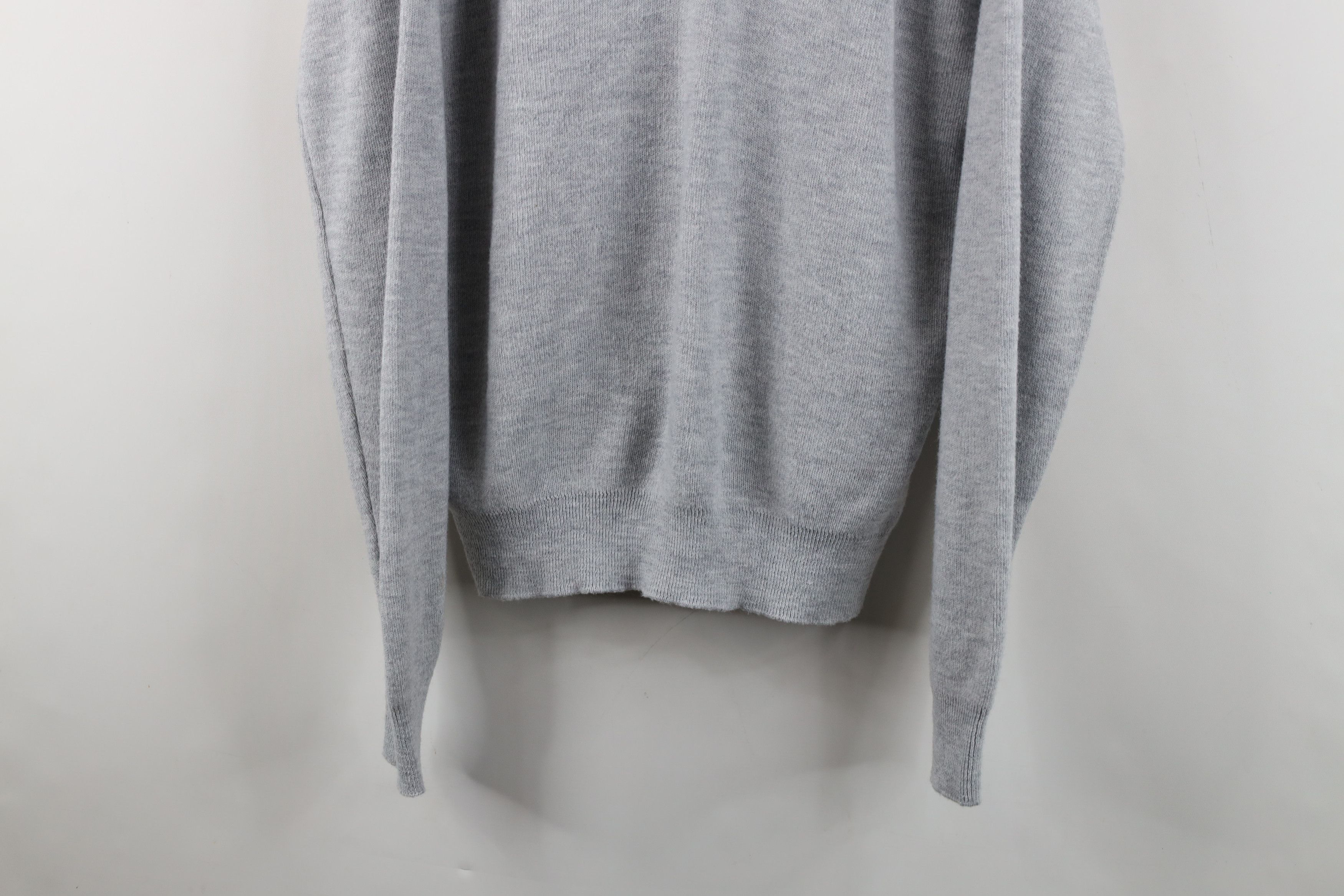 Vintage Vintage 70s Streetwear Knit V-Neck Sweater Heather Gray USA Size US XL / EU 56 / 4 - 3 Thumbnail