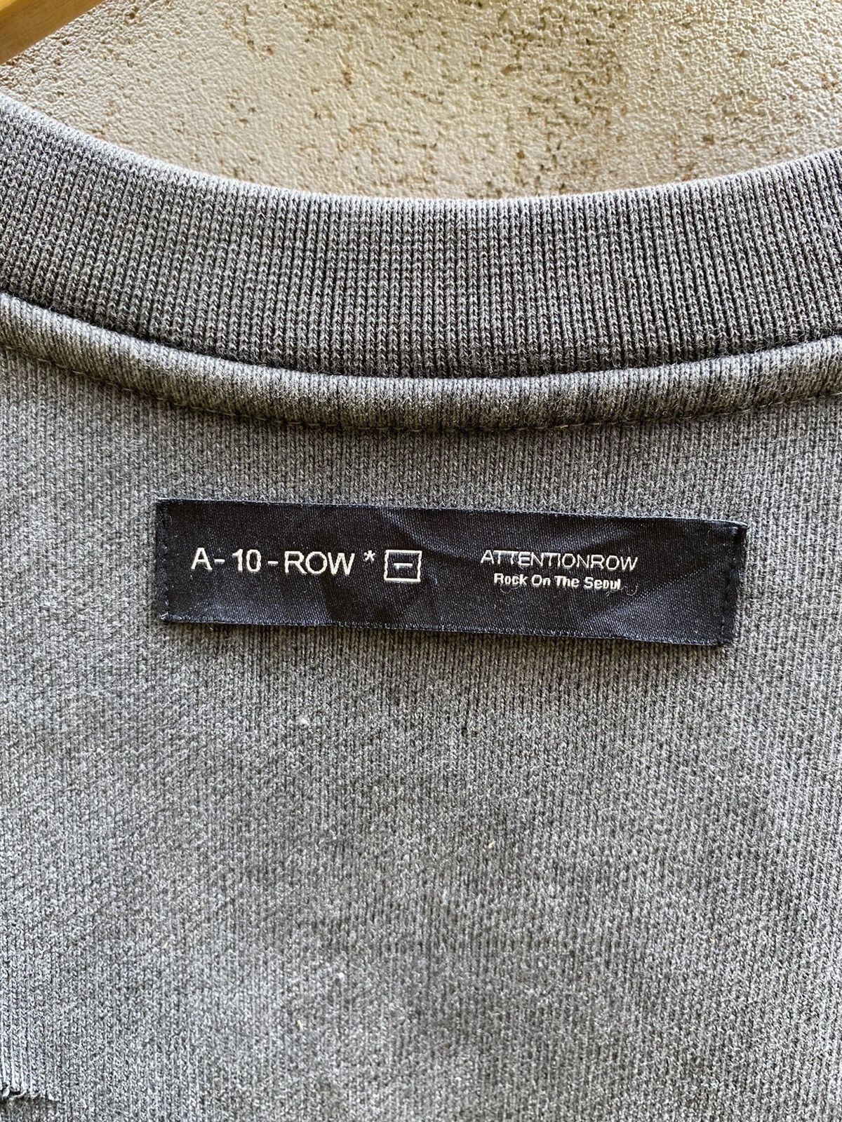 If Six Was Nine × Japanese Brand × Le Grande Bleu (L.G.B.) Attentionrow Distressed Grunge Washed Sweatshirt Size US L / EU 52-54 / 3 - 4 Thumbnail