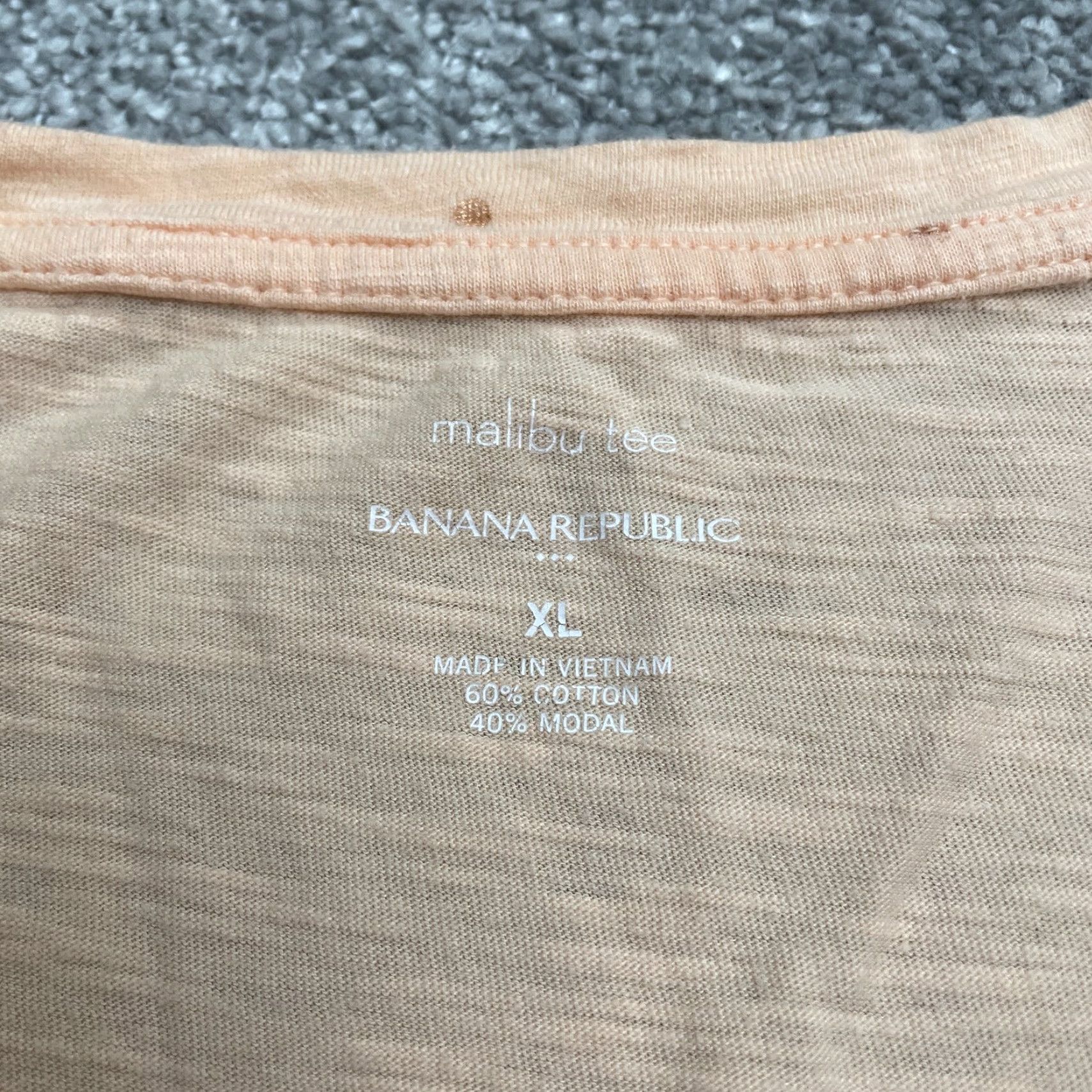 Banana Republic Banana Republic T-Shirt Womens XL Orange Peach Polka Dot V-Neck Casual Tee Top Shirt Size XL / US 12-14 / IT 48-50 - 5 Thumbnail