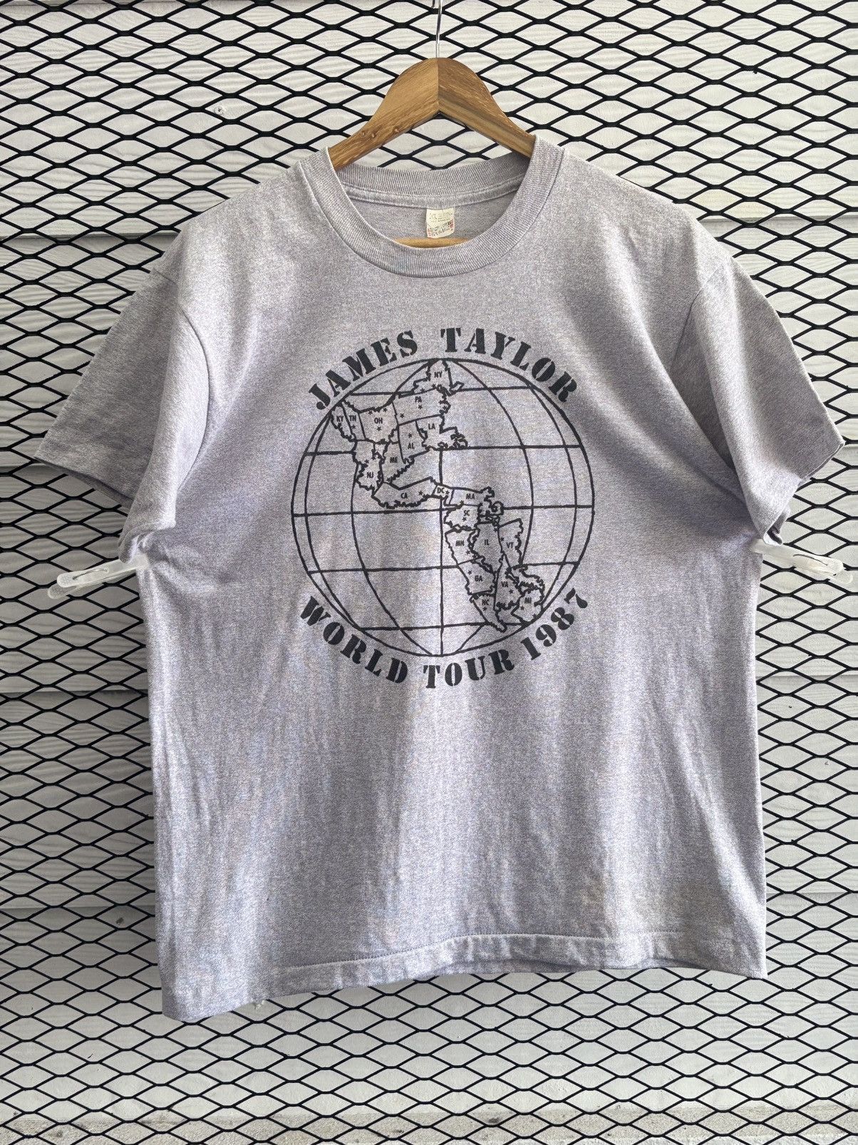 Vintage vintage James Taylor World Tour 1987 Size US XL / EU 56 / 4 - 1 Thumbnail