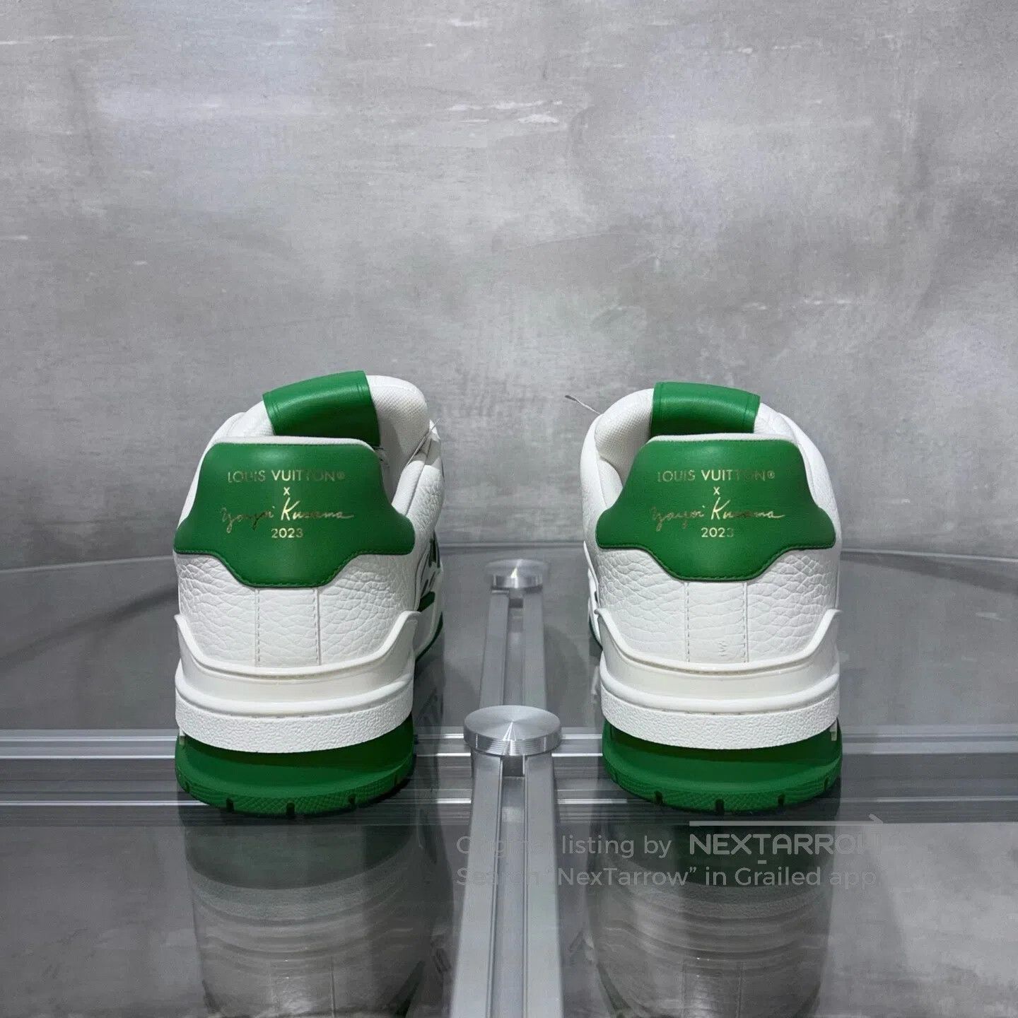 Louis Vuitton Louis Vuitton Trainer Yayoi Kusama White and Green shoes Size US 10.5 / EU 43-44 - 6 Thumbnail