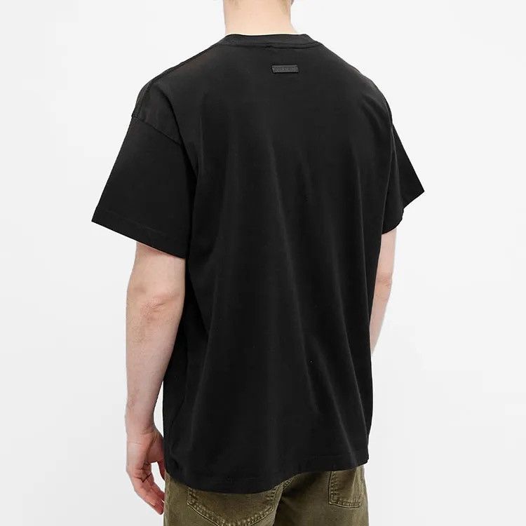 Fear of God Fear of God FG Textured Velvet Logo T-Shirt Vintage Black Size US S / EU 44-46 / 1 - 3 Thumbnail