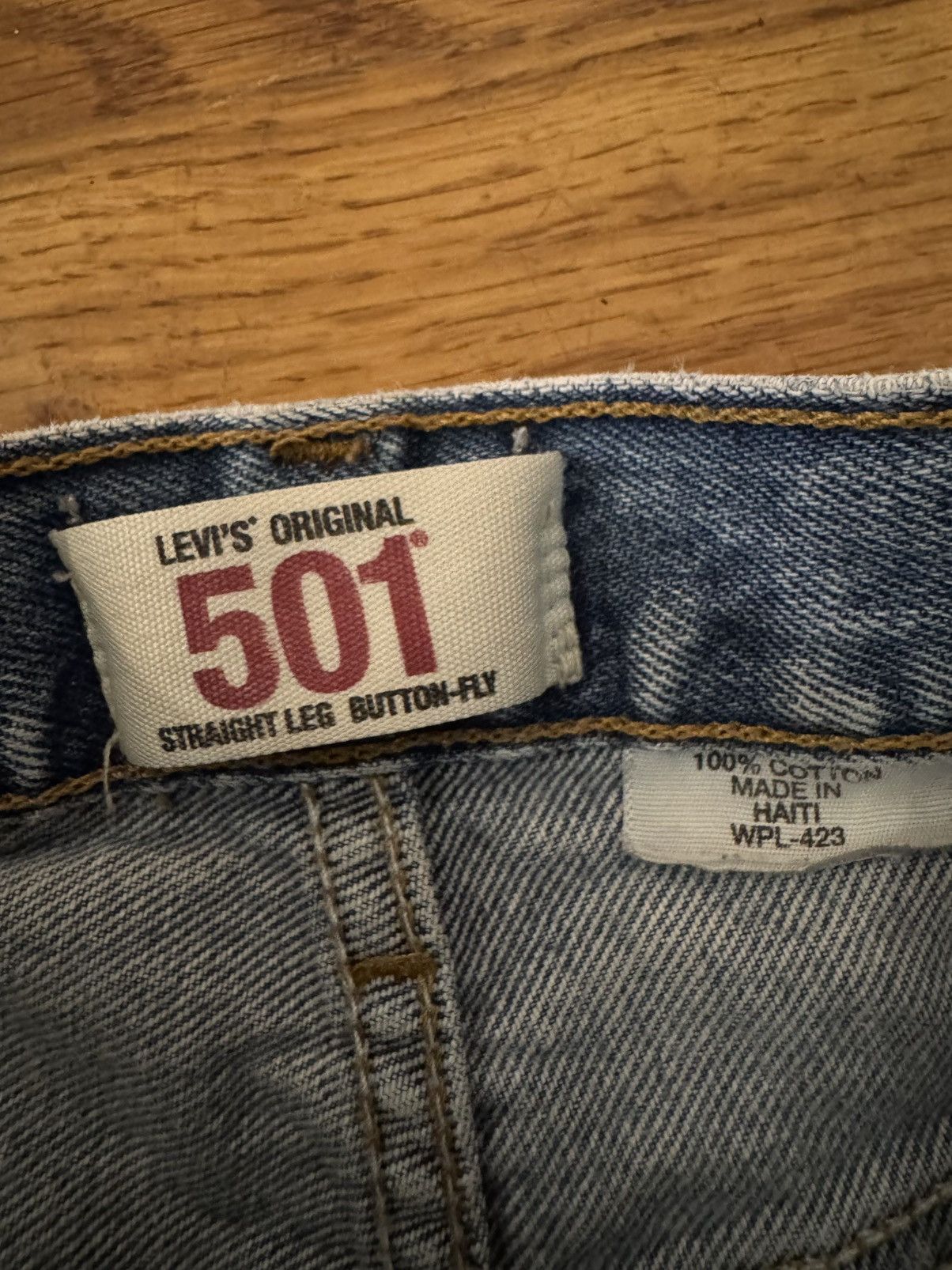 Levi's Vintage 90's Distressed Levi's 501 28x32 Size US 28 / EU 44 - 4 Thumbnail