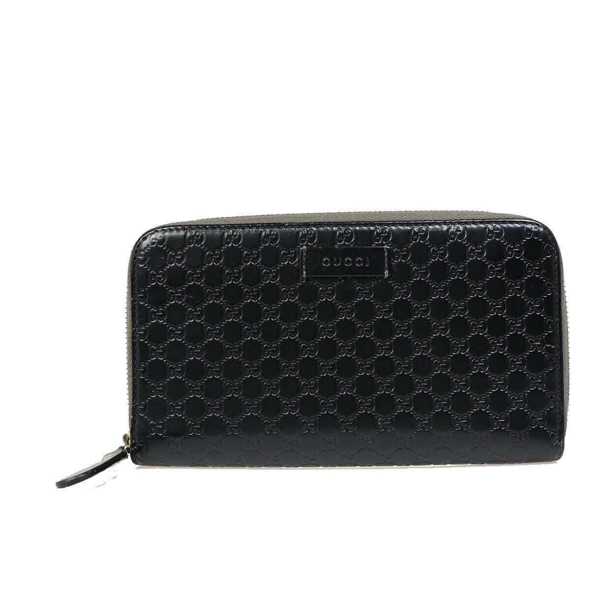Gucci Gg Imprimé Black Leather Wallet (Pre-Owned) Size ONE SIZE - 1 Thumbnail