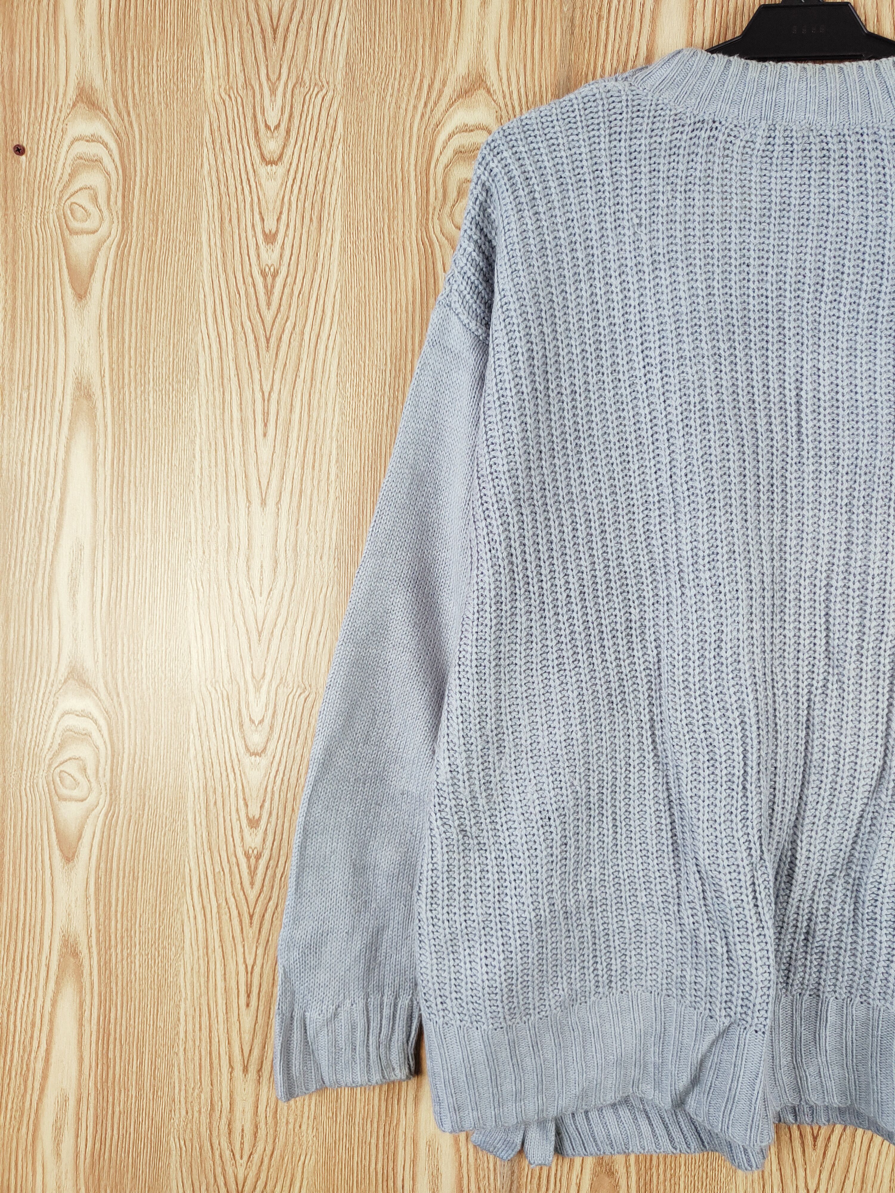 Aran Isles Knitwear × GU × Japanese Brand Gu Blue Knitwear Sweatshirts #W359 Size US M / EU 48-50 / 2 - 9 Thumbnail