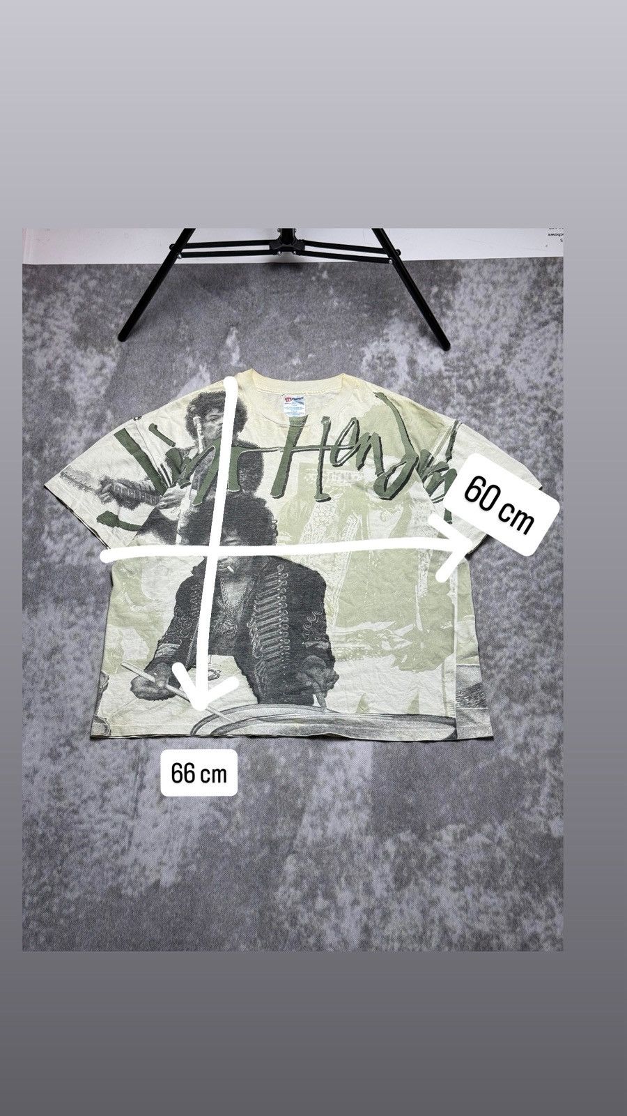 Jimi Hendrix Vintage 90s Jimi Hendrix AOP Single Stitch XL Size US XL / EU 56 / 4 - 2 Thumbnail
