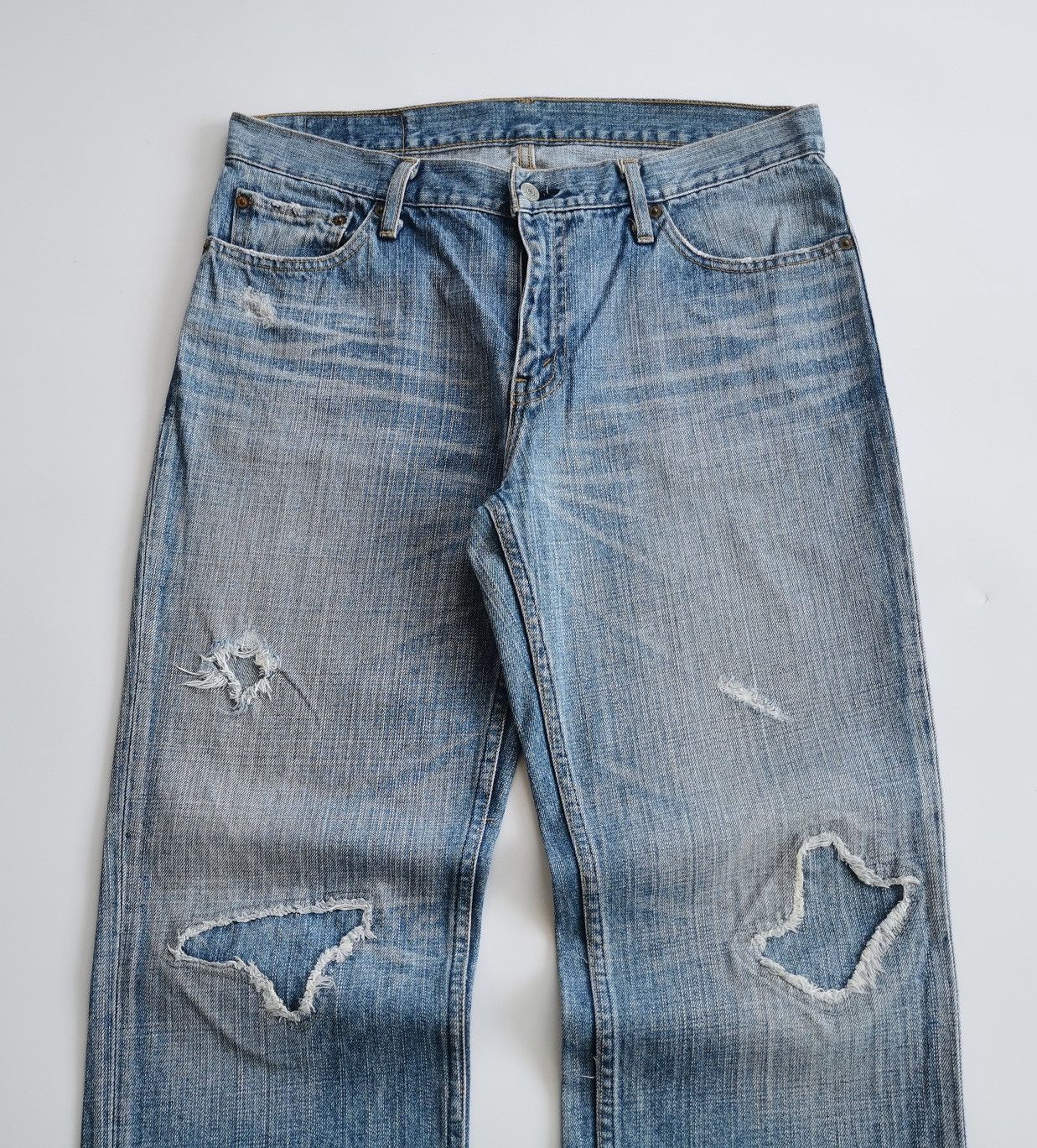 Levi's Vintage Levis Loos Fit Distressed Repair Jeans Size US 34 / EU 50 - 1 Thumbnail