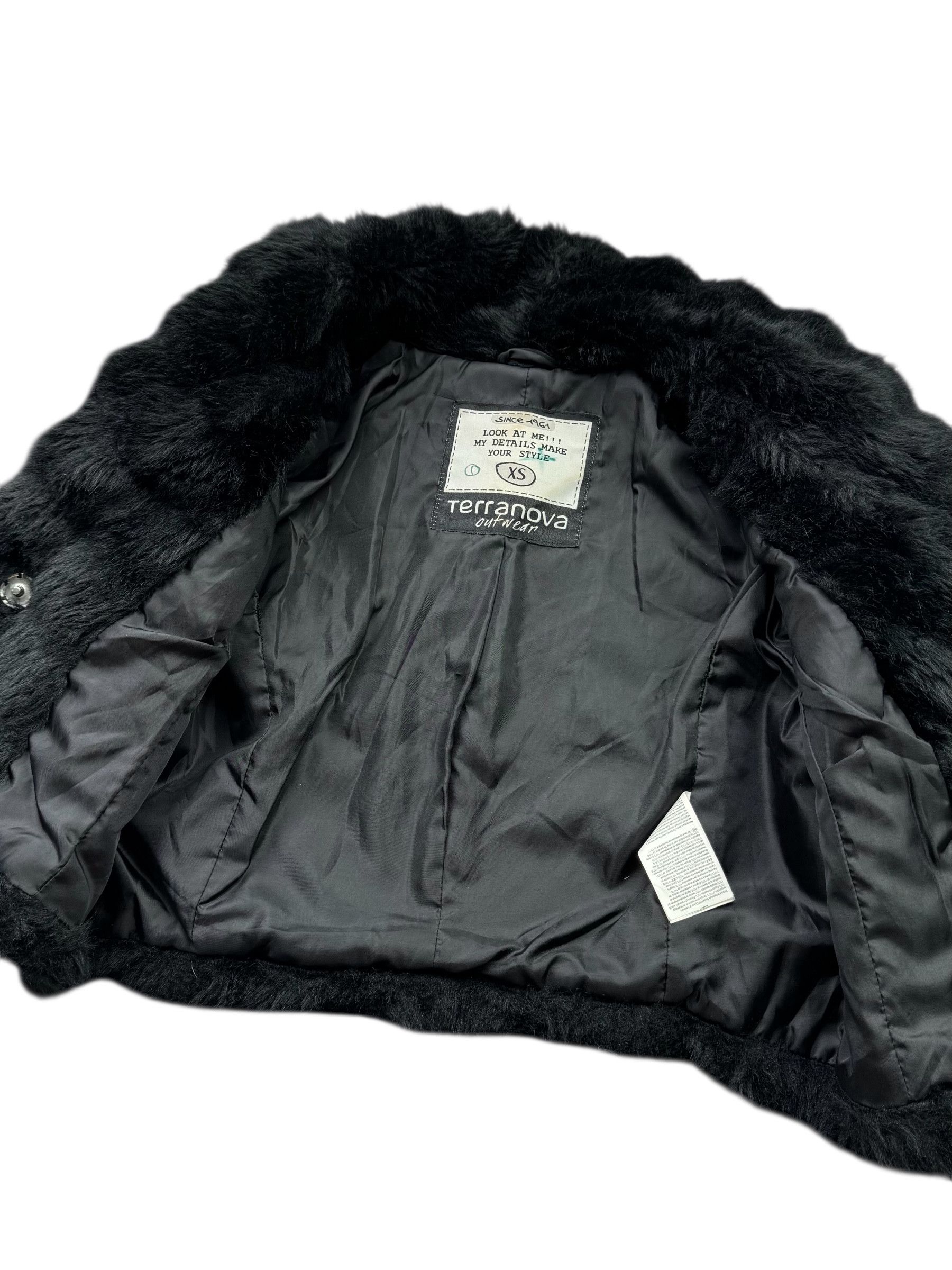 Japanese Brand Y2K Cropped Faux Fur Jacket(V159) Size XS / US 0-2 / IT 36-38 - 4 Thumbnail