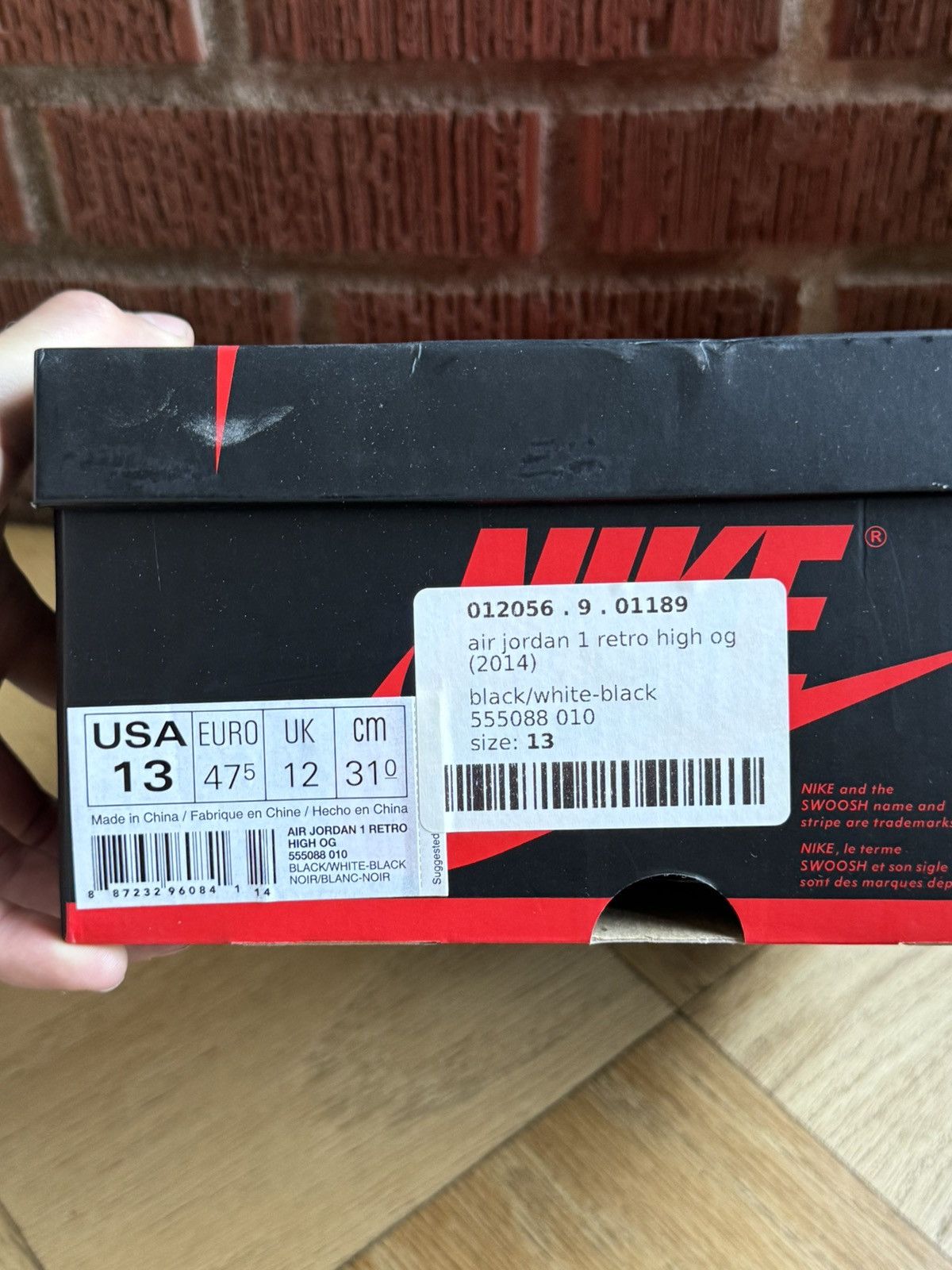 Jordan Brand × Vintage Vintage Air Jordan 1 Retro High OG 2014 Size US 13 / EU 46 - 8 Thumbnail