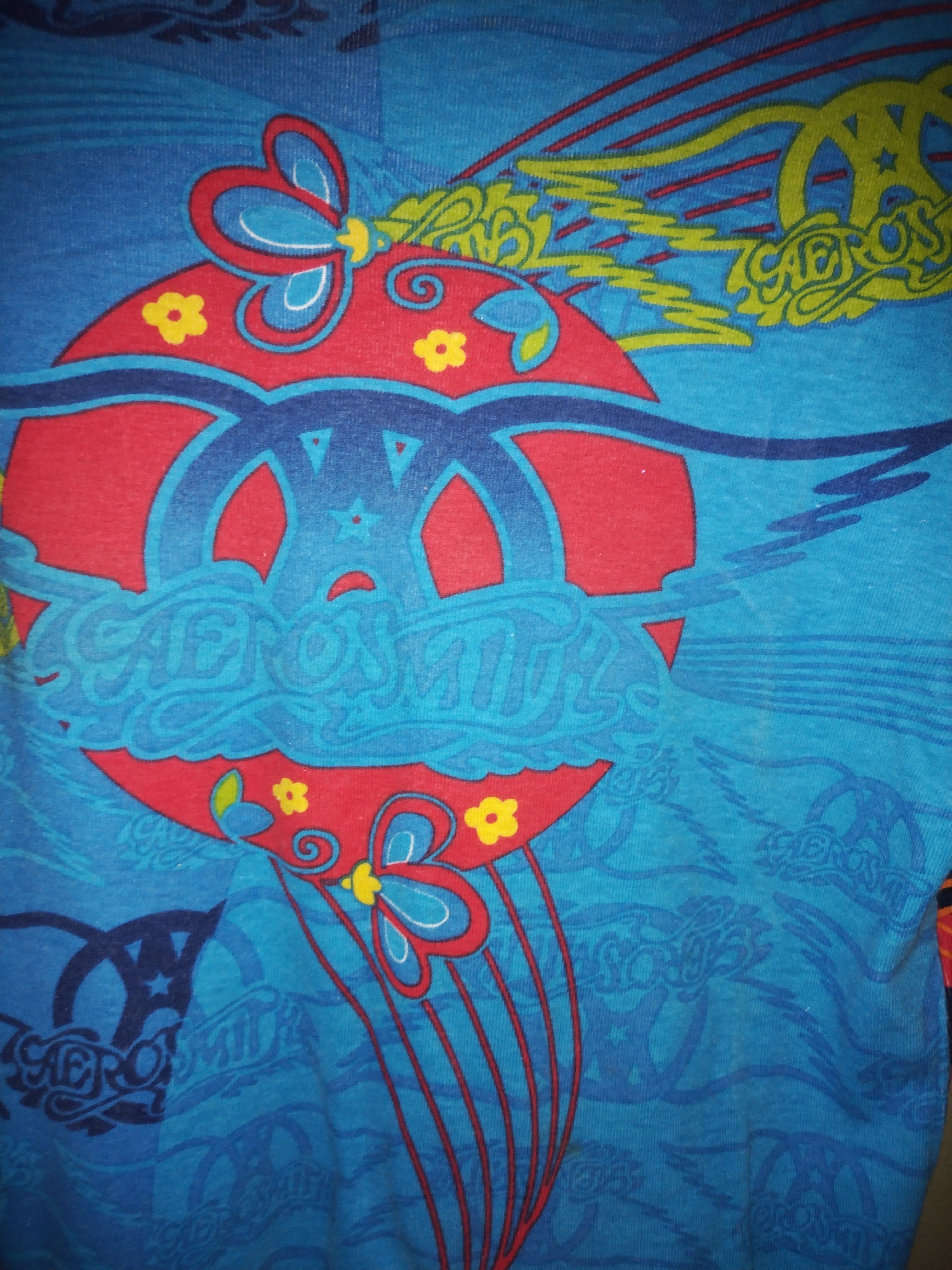 Band Tees Rare Vintage Aerosmith Full Print L/Sleeve Tshirt Size US S / EU 44-46 / 1 - 7 Thumbnail