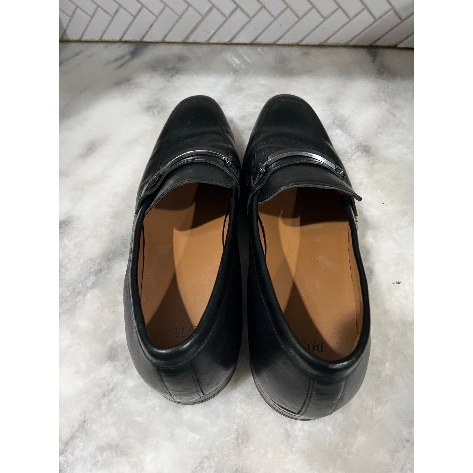 Hugo Boss Hugo Boss Brown Leather Horse Bit Loafers Men’s Size 11 Size US 11 / EU 44 - 3 Thumbnail