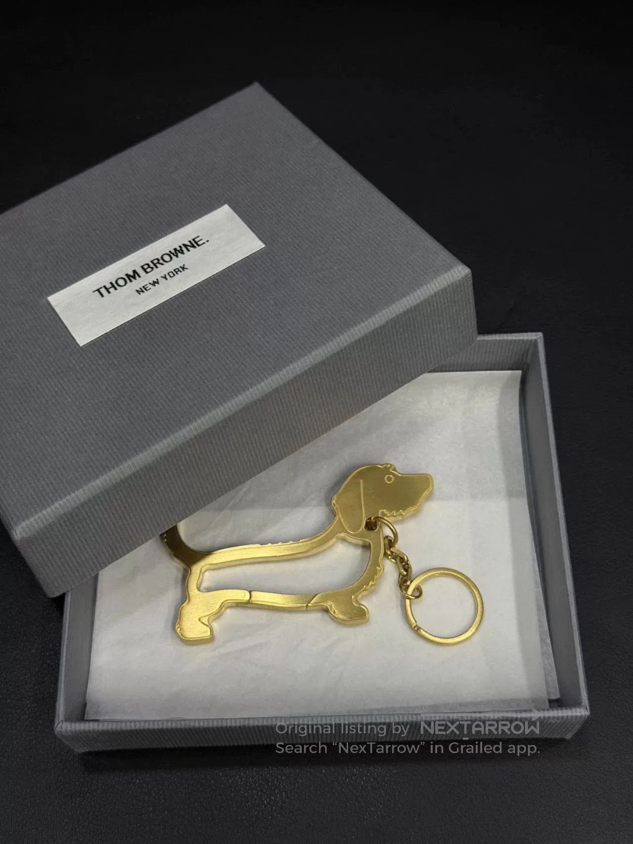 Thom Browne Dachshund Keychain.