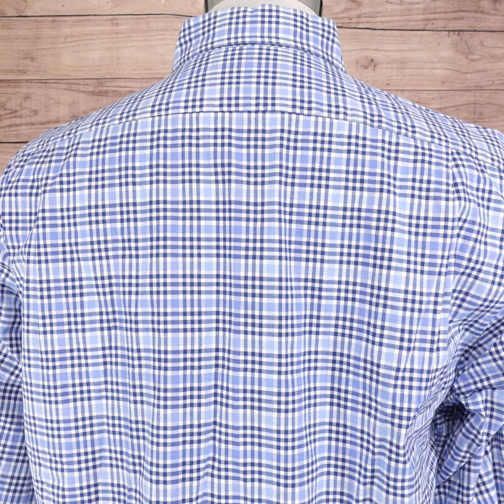 Cremieux Daniel Cremieux Slim Fit Button-Up Shirt Men Large Blue Gingham Check Casual Business Formal Seasonal Size US L / EU 52-54 / 3 - 5 Thumbnail