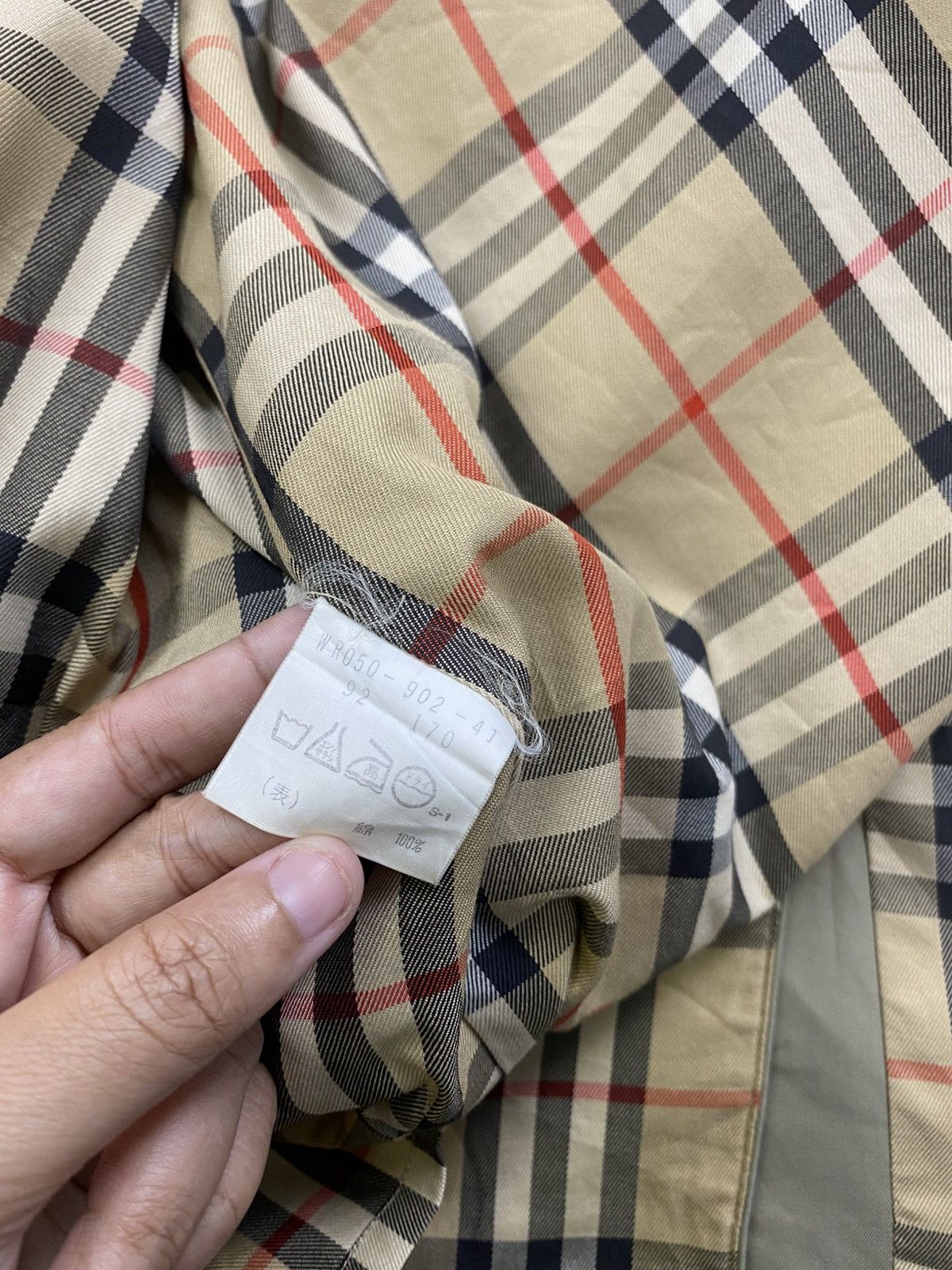 Burberry × Vintage Vintage 90s Burberrys Nova Check Trench Coat Size US M / EU 48-50 / 2 - 14 Thumbnail