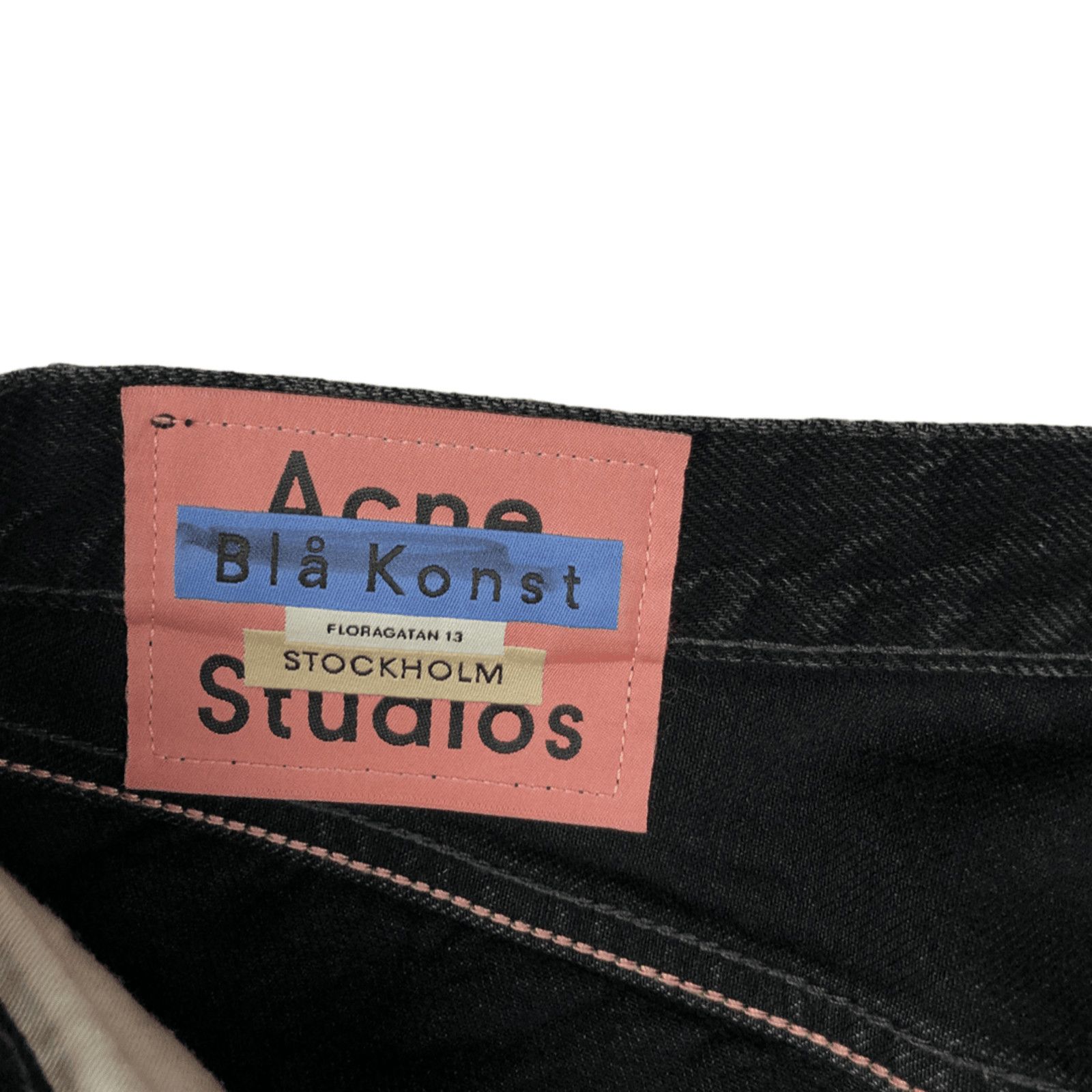 Acne Studios Acne Studios x Starter 1996 Logo Used Black Metal Jeans Size US 32 / EU 48 - 15 Thumbnail