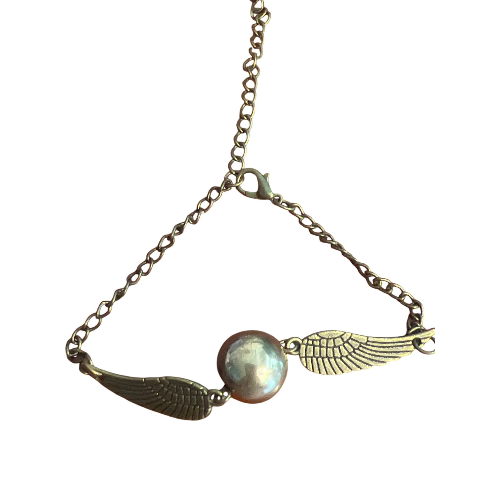 Other 2 Harry Potter Bracelets Antique Gold Tone Hedwig Owl Charm Size ONE SIZE - 4 Thumbnail