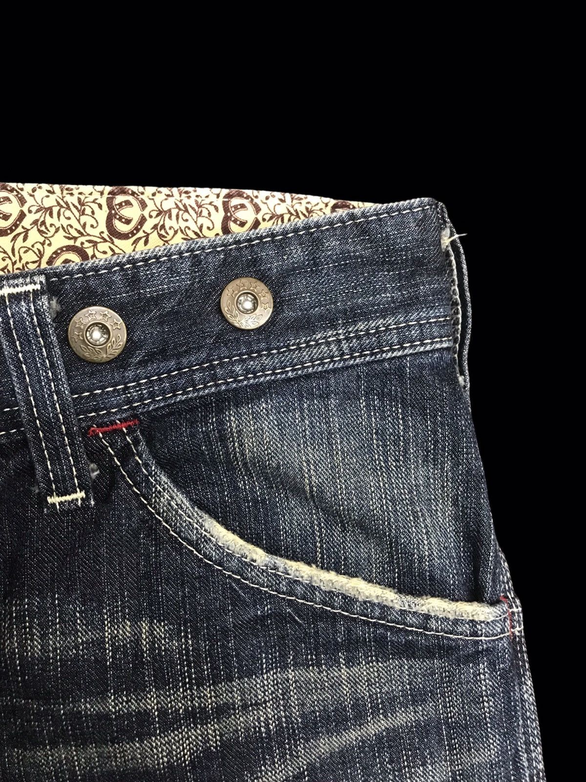 Edwin 💥FLARE💥ARCHIVAL EDWIN PAINT SPLATTER DISTRESSED DENIM F255 Size US 30 / EU 46 - 14 Thumbnail