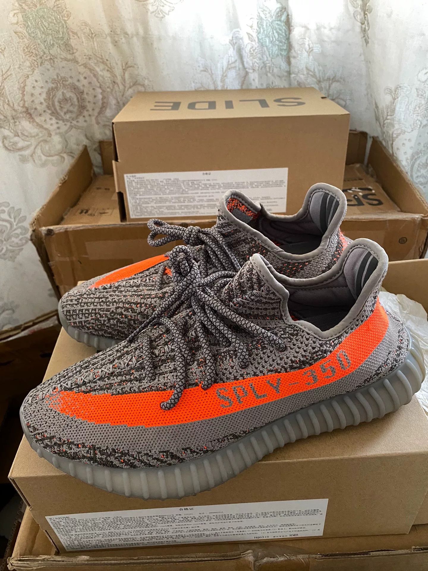 Adidas Adidas YEEZY350 Gray Lowtop Sneakers 42 Men Size US 9 / EU 42 - 1 Thumbnail