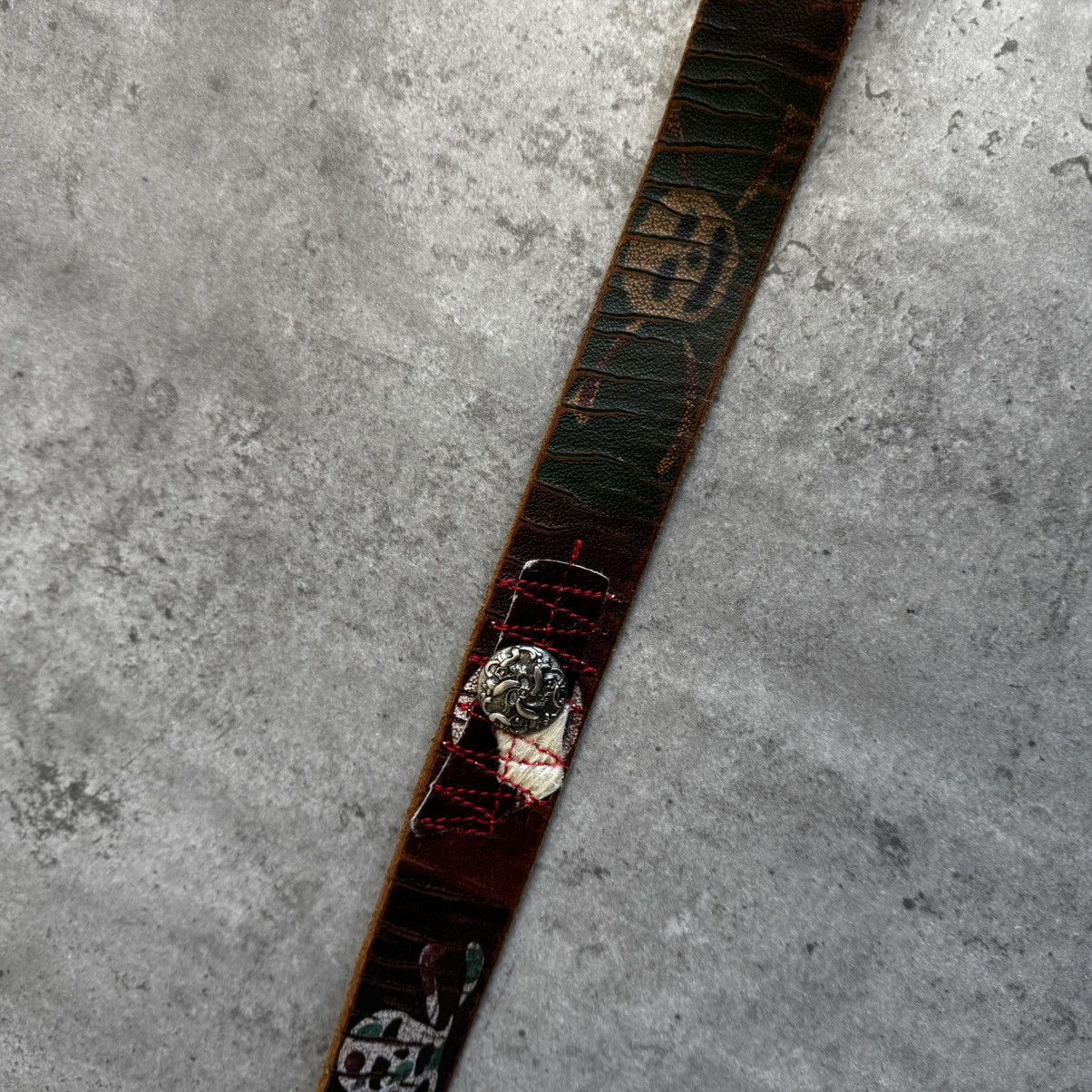 Leather Art Classic Leather Avant Garde Belt Hand Made in Italy Size ONE SIZE - 8 Thumbnail