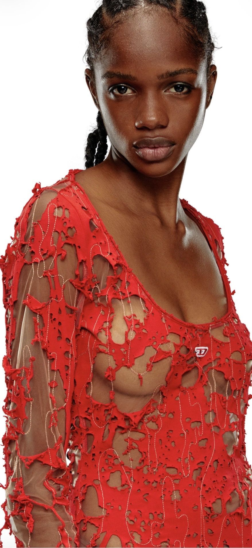 Diesel Diesel Red Lace Dress — NEW / Original Size S / US 4 / IT 40 - 3 Thumbnail