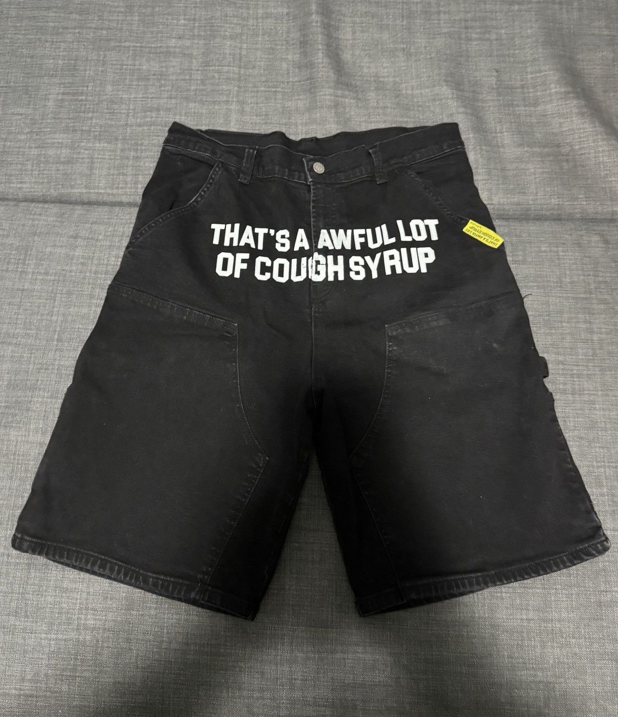 Awful Lot of Cough Syrup Awful Lot of Cough Syrup Mens Carpenter Shorts Size US 36 / EU 52 - 1 Thumbnail