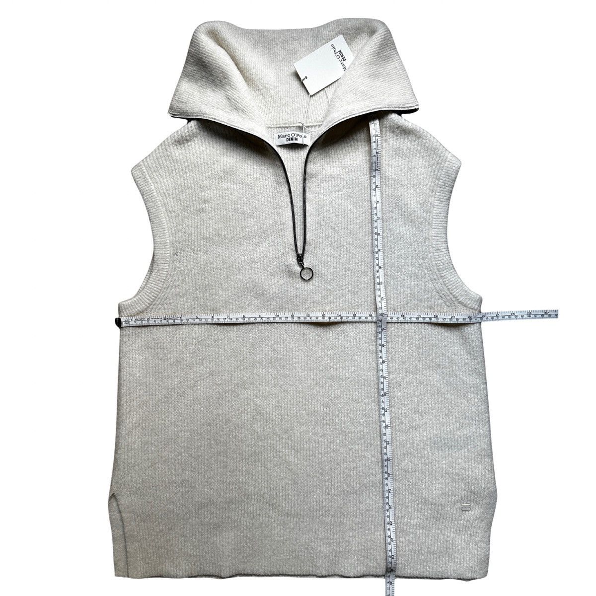 Marc O'Polo Marc O’Polo DENIM Premium Alpaca & RWS Wool Blend Knit Vest Size L / US 10 / IT 46 - 9 Thumbnail