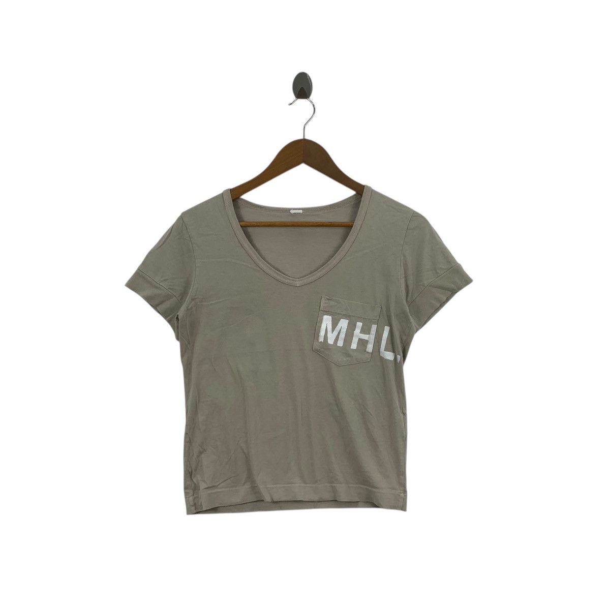 Margaret Howell MARGARET HOWELL LONDON MHL Collection Tee Shirt Top V Neck Size S / US 4 / IT 40 - 1 Thumbnail
