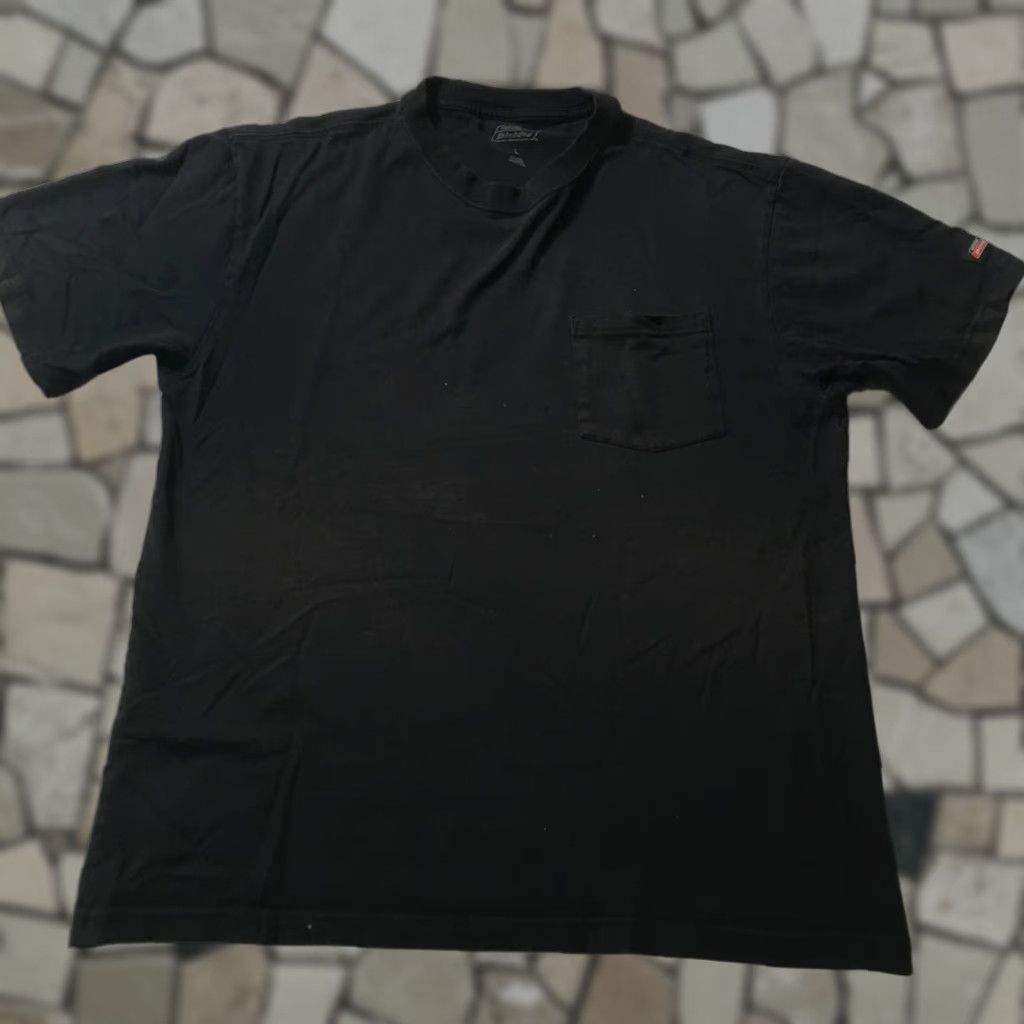 Dickies Dickies Pocket T Shirt Heavyweight Black Mens Large Workwear Casual Tee Size US L / EU 52-54 / 3 - 1 Thumbnail