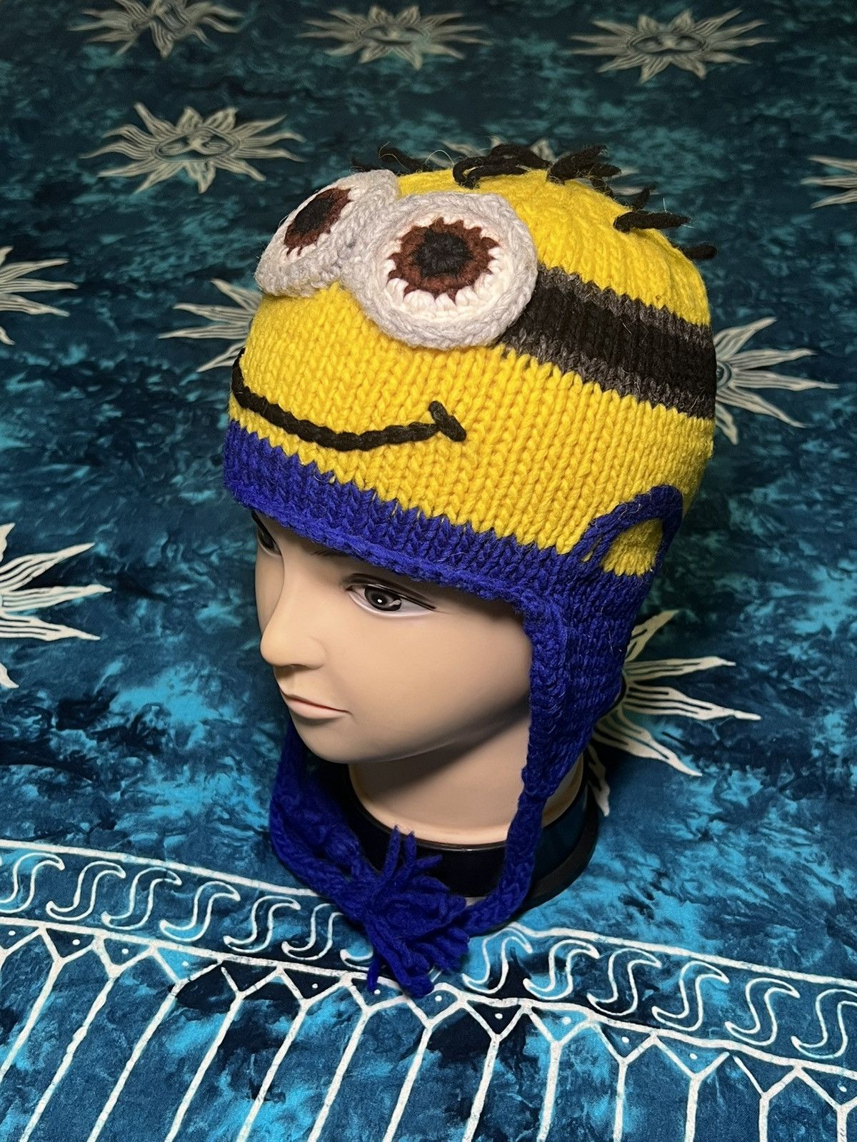 Vintage Y2K MINIONS KNIT HAT BEANIE HAT Size ONE SIZE - 16 Thumbnail