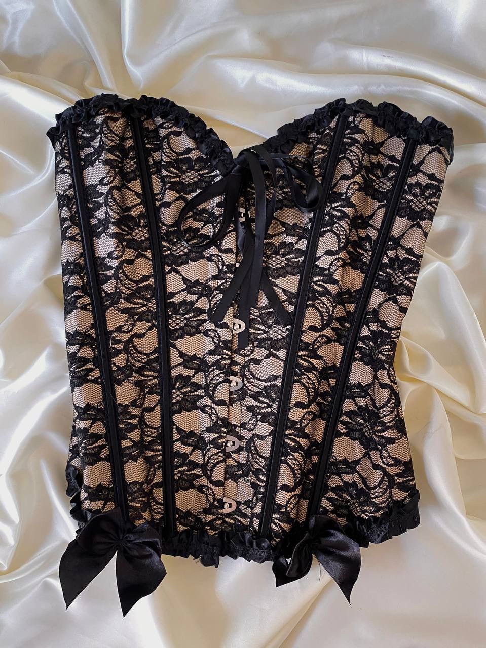 Vintage Vintage brown lace corset Size S / US 4 / IT 40 - 3 Thumbnail