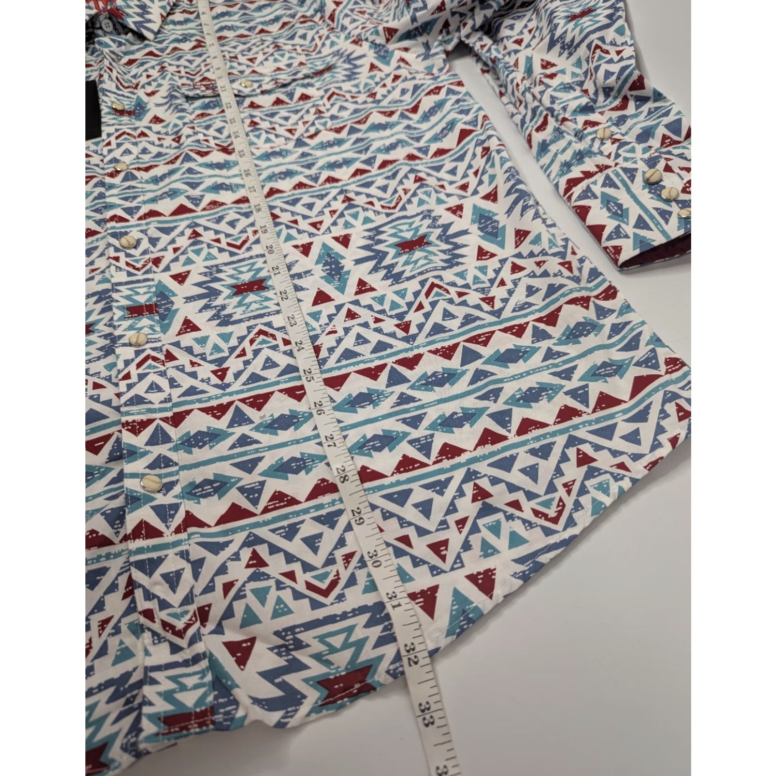 Vintage NWT Platini Shirt 2XL Aztec Pearl Snap Long Sleeve Tribal Southwestern Size US XXL / EU 58 / 5 - 5 Thumbnail