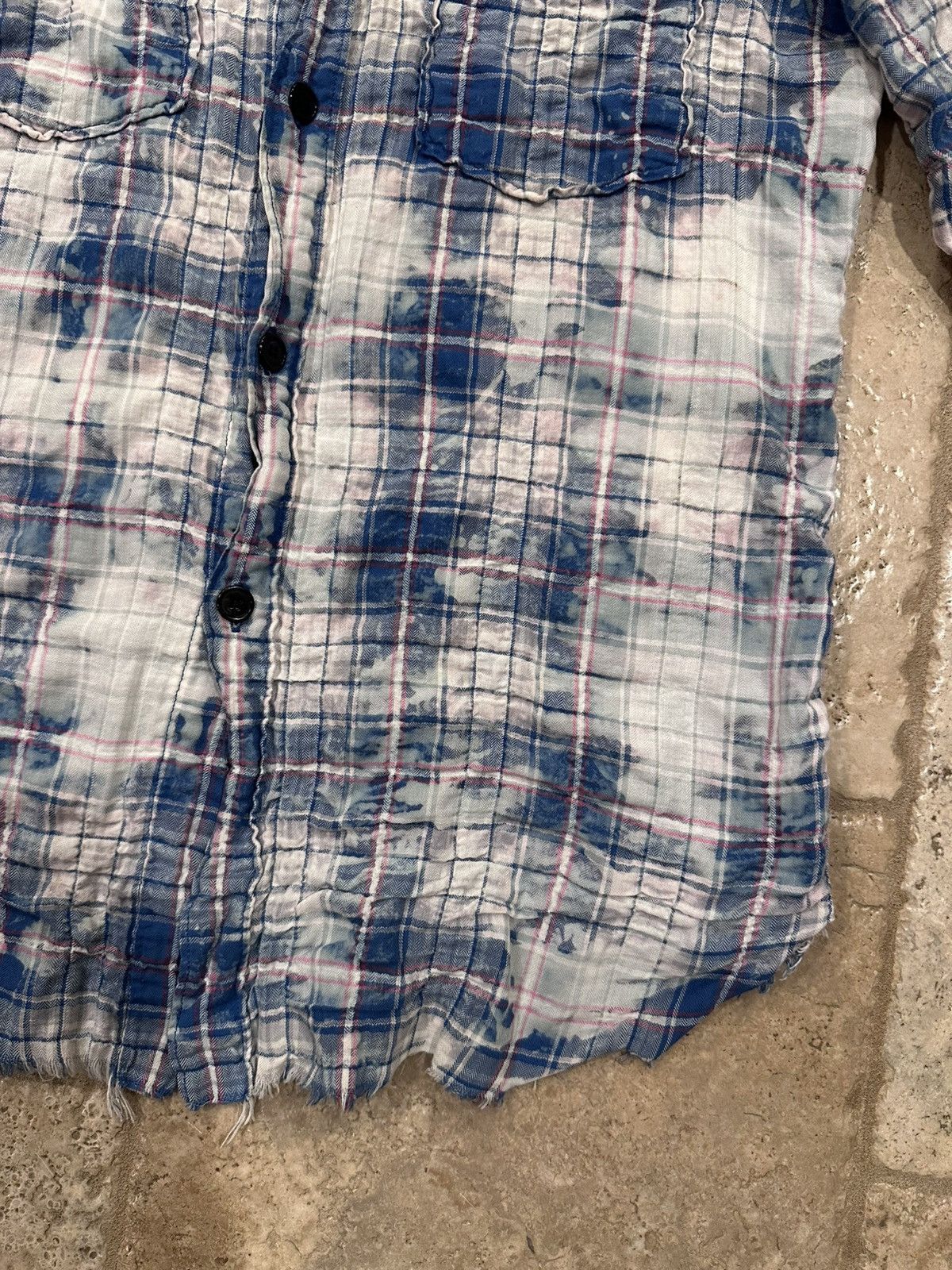 Saint Laurent Paris Saint Laurent x Hedi SS16 Surf Sound Bleach Shirt Flannel Size US L / EU 52-54 / 3 - 5 Thumbnail