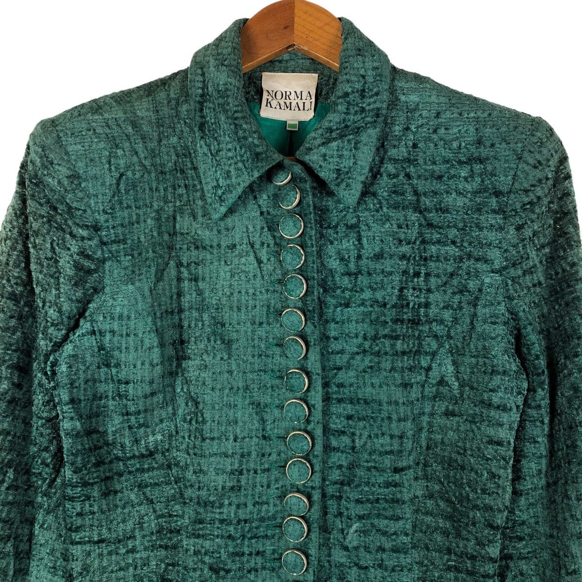 Other NORMA KAMALI Full Button Velvet Jacket Size S / US 4 / IT 40 - 2 Thumbnail